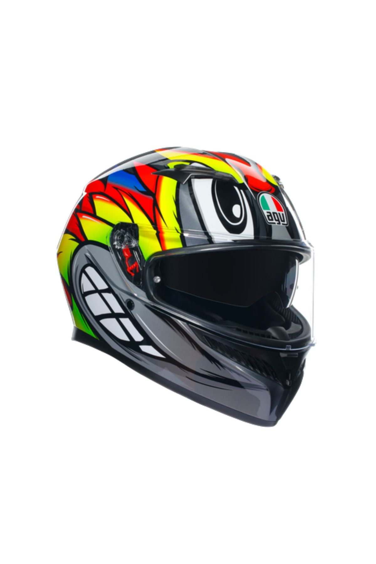 AGV Kask/k3 Mplk Bırdy 2.0 Grey Ylw Red