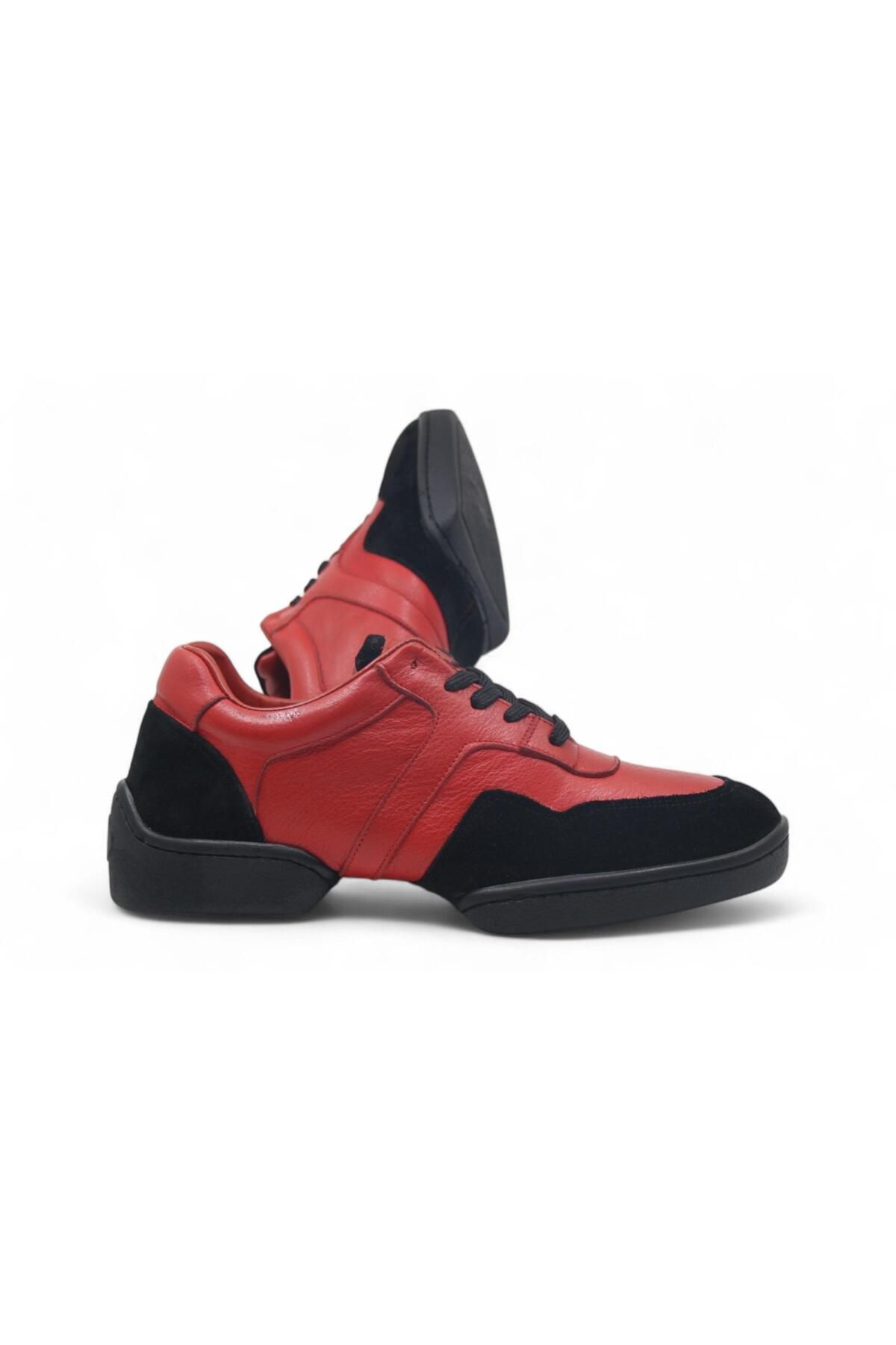 MEEGORA-Genuine Leather - Red Dance and Walking Shoes 4