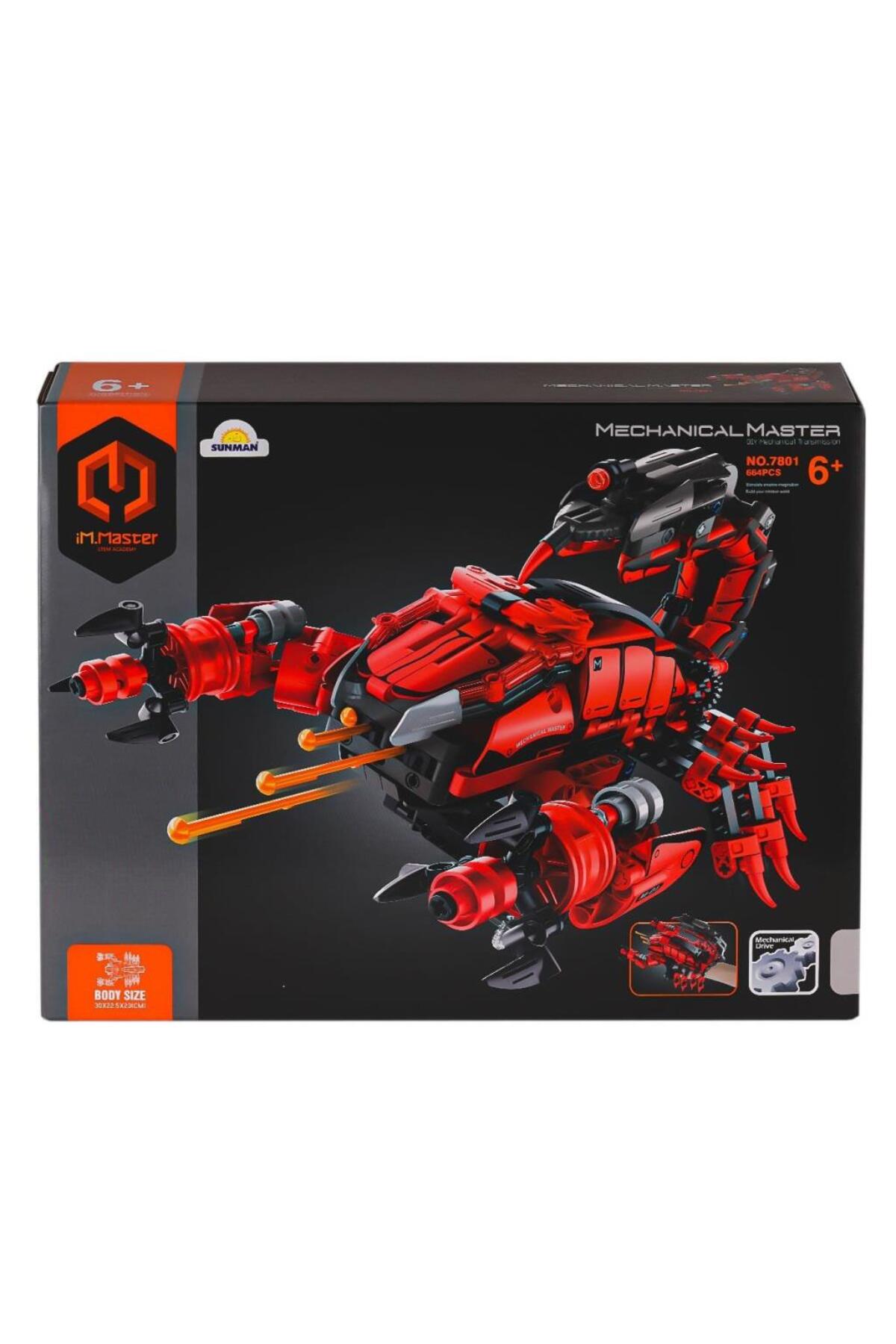 نسی‌ورلد ۷۸۰۱ بلوک‌های مستر Imm اسکورپیون سلاح دستی قرمز ۶۶۴ قطعه