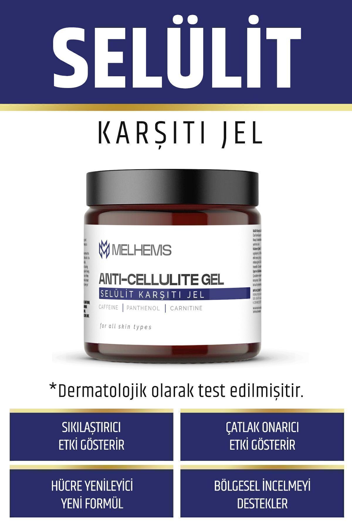 MelhemS Selülit Ve Çatlak Giderici Vücut Şekillendirici Sıkılaştırıcı Jel 150 Ml.