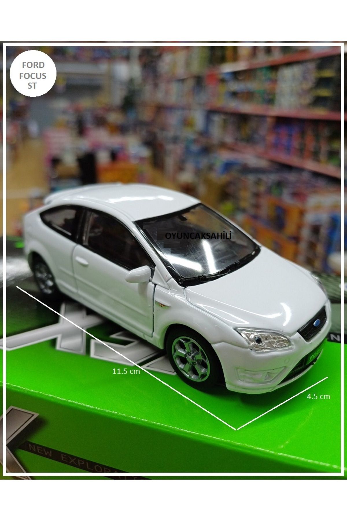 OYUNCAKSAHİLİ Ford Focus St Demir Araba Kapılar Açılır Çekbırak Diecast Koleksiyon Metal Lisanslı Model Wlly