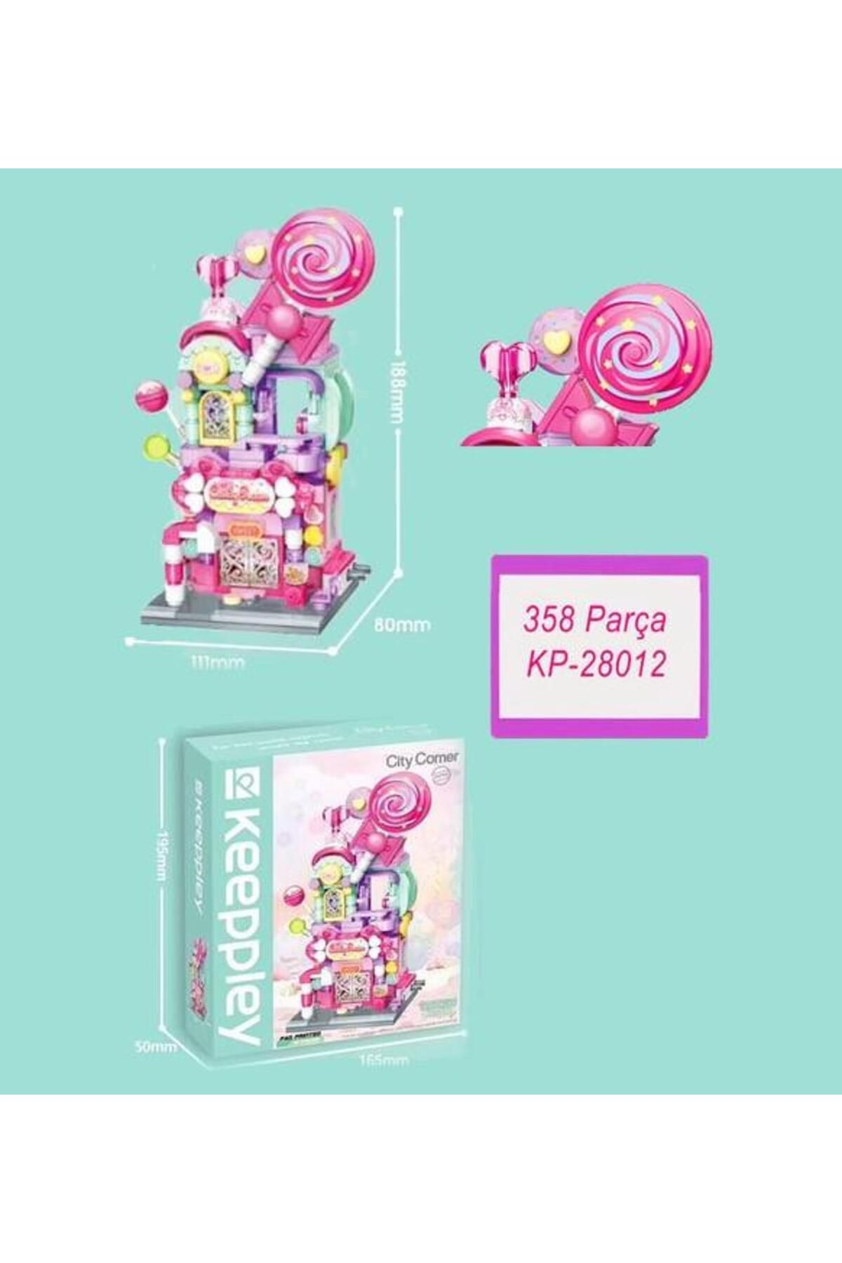 keeppley-City Corner K28012 - Sky Candy Shopre Sky Candy Shop Building Blocks Toy Set 6