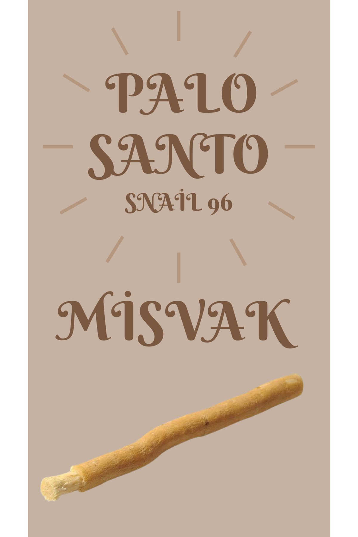 Palo Santo Snail 96 Taze Misvak 1 Adet