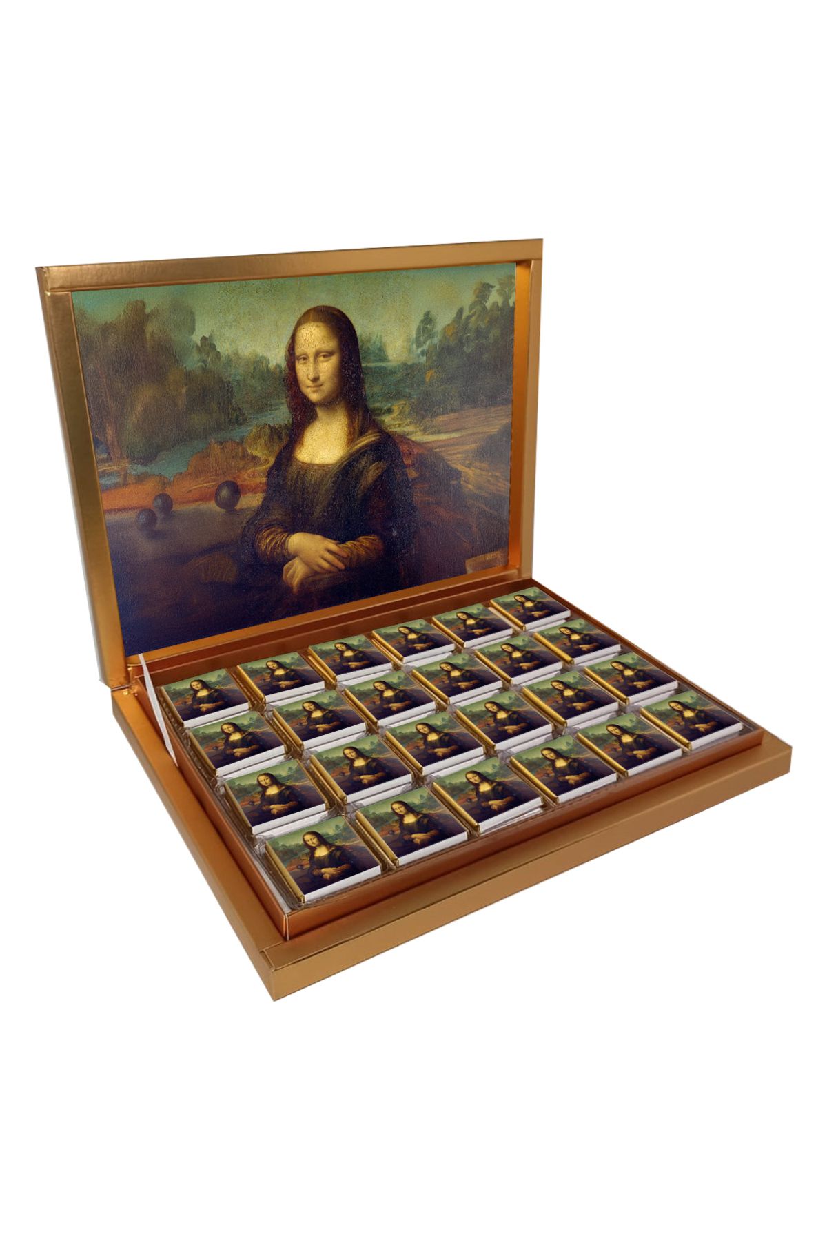 Blackeye Chocolate Mona Lisa Hediyelik Çikolata - 72 Adet Madlen Çikolata