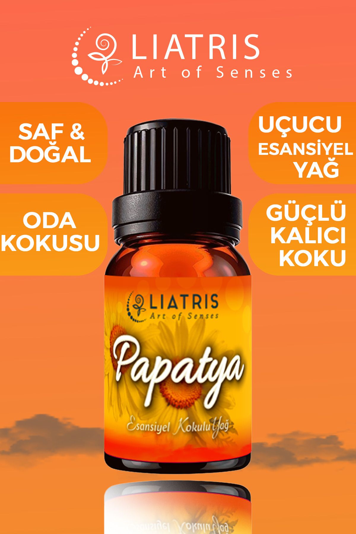 liatris Papatma esansiyel uçucu yağ,hava nemlendirici,buhurdanlık,oda parfümü 10ml %100 Saf & doğal koku