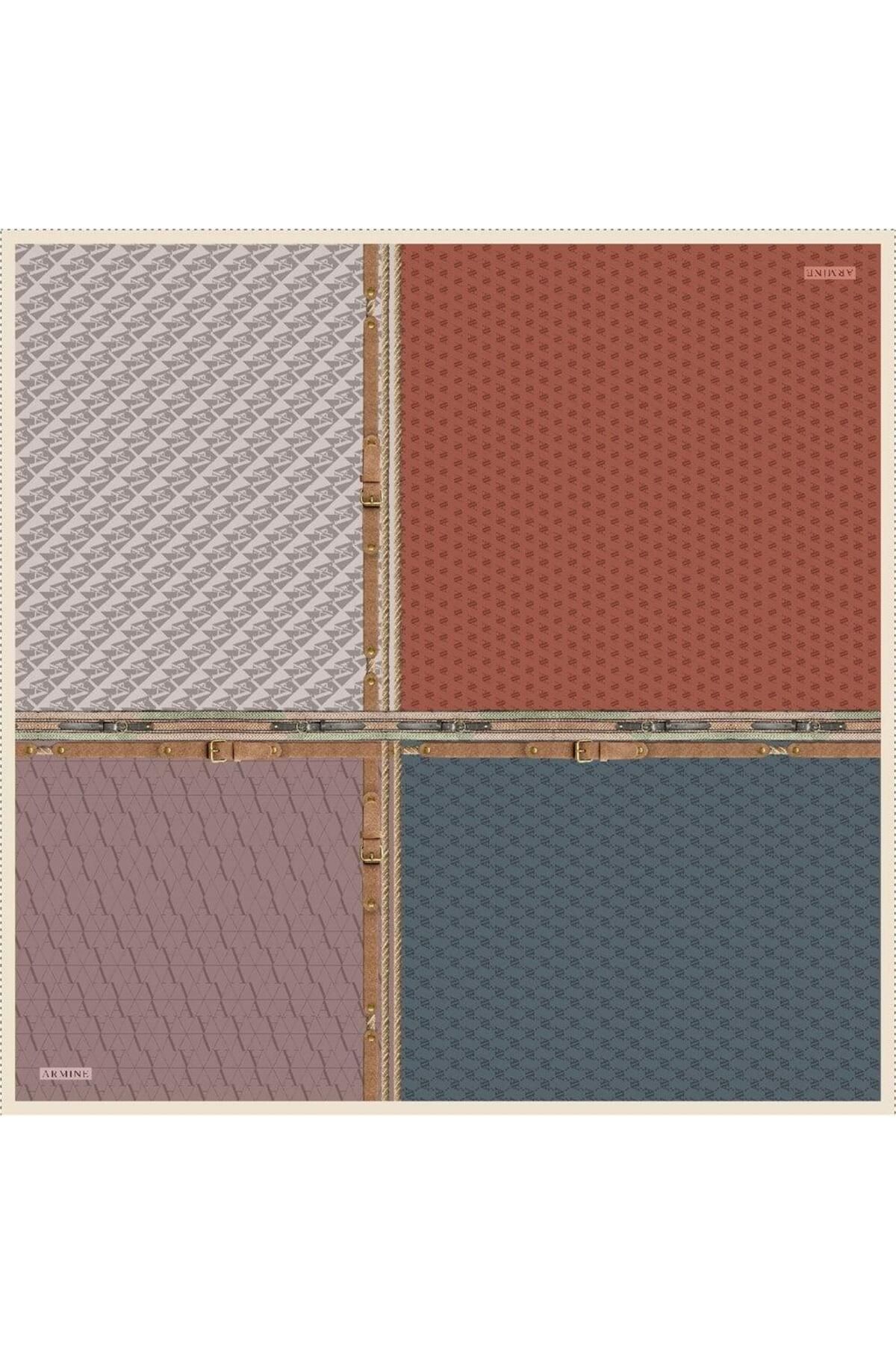 Armine-Eșarfă de mătase Copper Twill - Nostalgia 8519-30 5