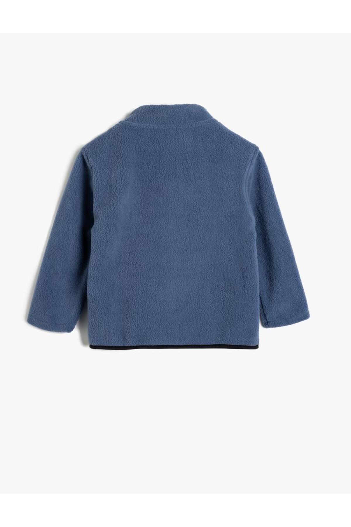 Koton Mavi Erkek Bebek Ceket 5wmb20002tk fotoğrafı 2 (önizleme)