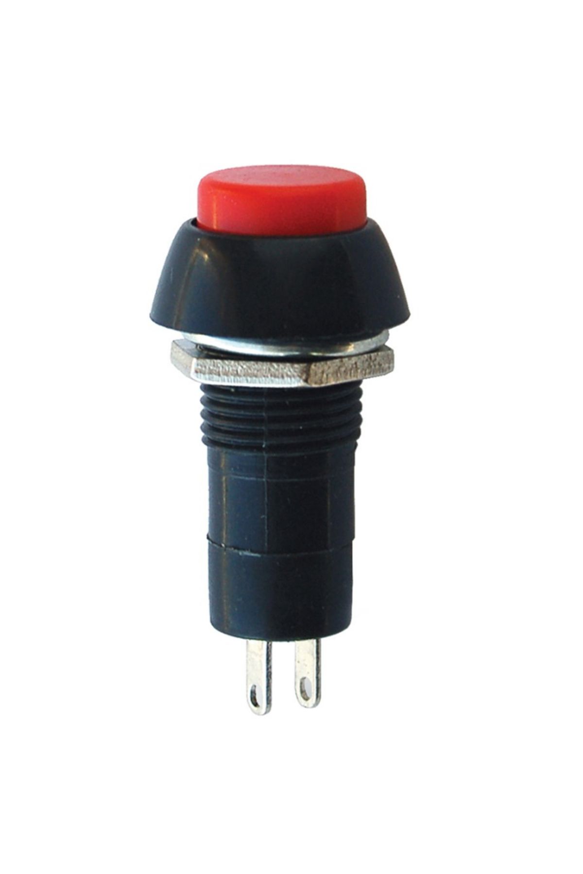 Go İthalat IC-186 YUVARLAK BASMALI 12MM KALICILI BUTON ANAHTAR PBS-11A-B (4738)