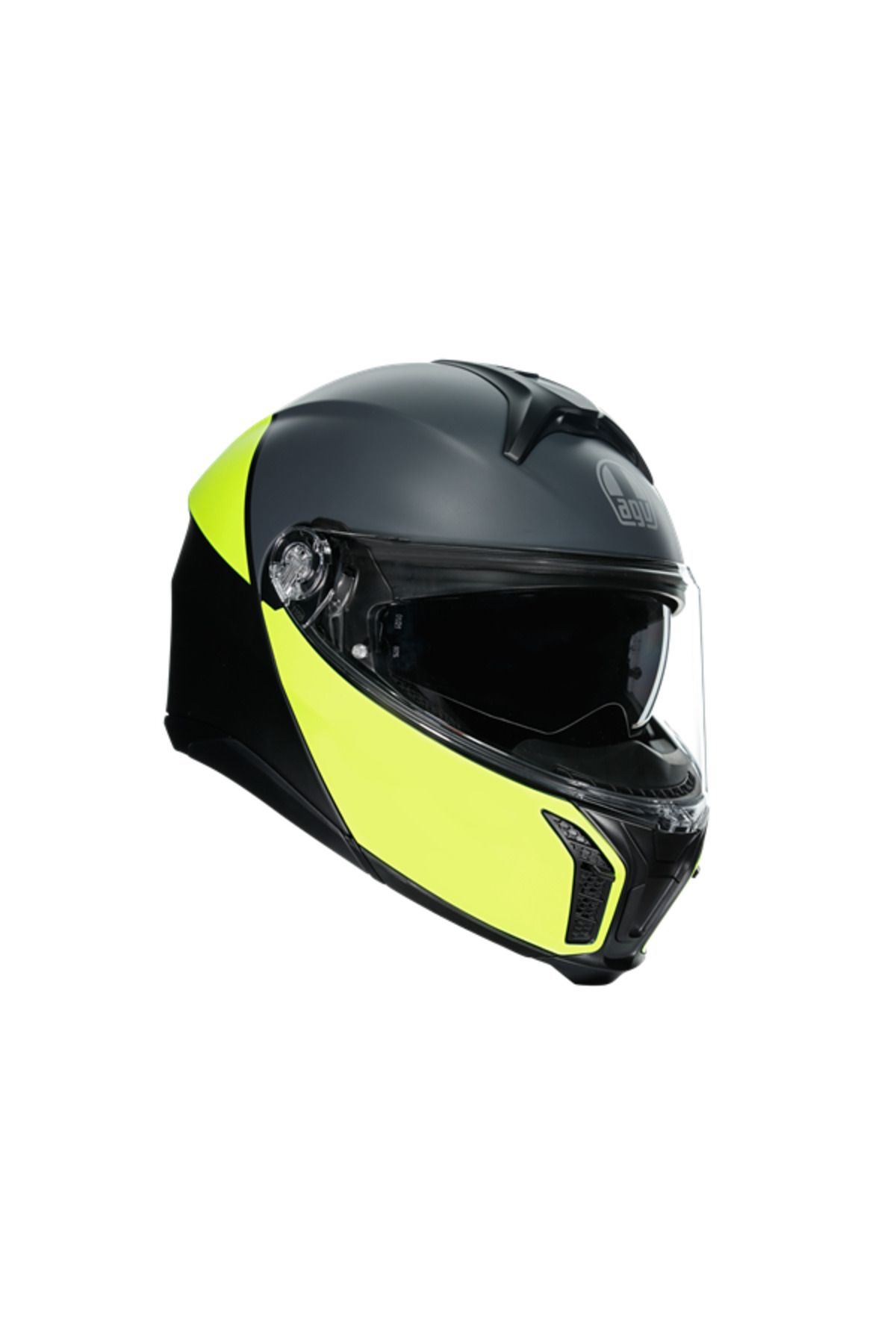 AGV KASK/TOURMODULAR MLT BALANCE MATT BLK YLW FL GREY