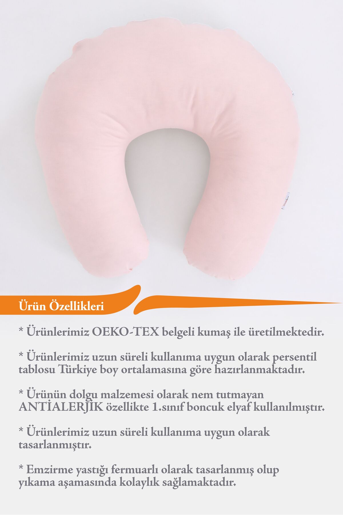 Umaybebek Emzirme Yastığı Minderi - %100 Pamuk - Bebepembe fotoğrafı 3 (önizleme)