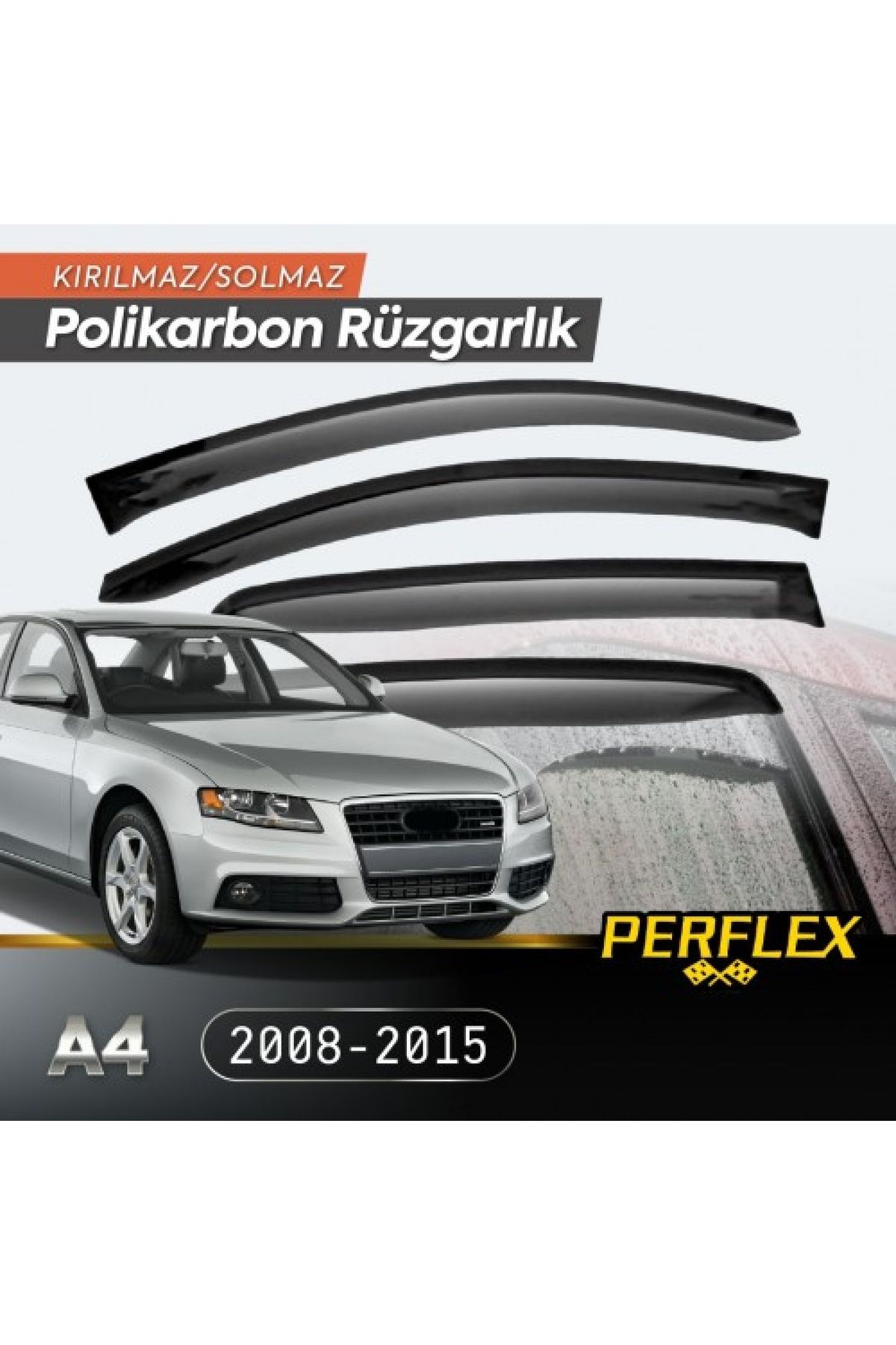 EGATOPTAN AUDI A4 2008-2015 CAM RÜZGARLIĞI V2 DÜZ