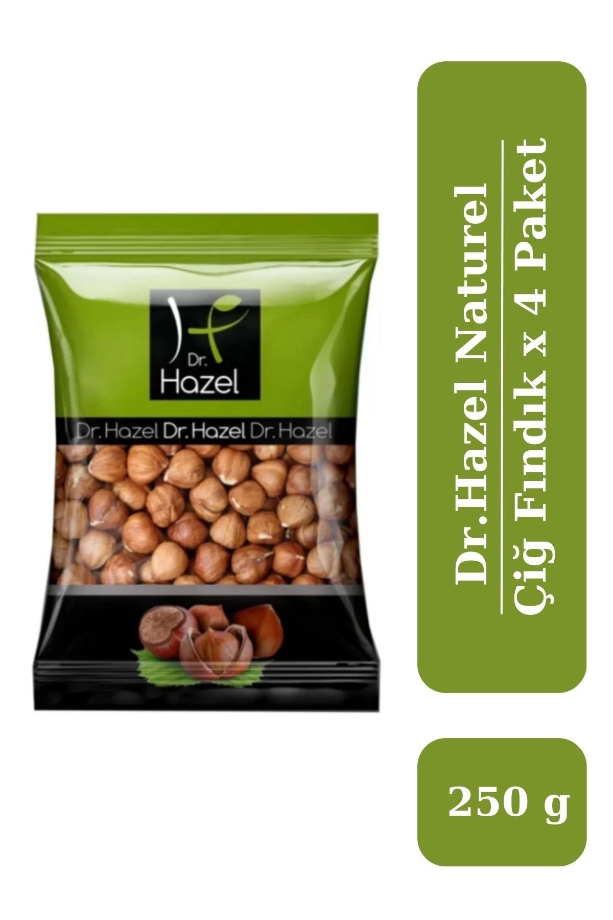 Dr.Hazel Drhazel Naturel Çiğ Fındık 250 g x 6 Paket