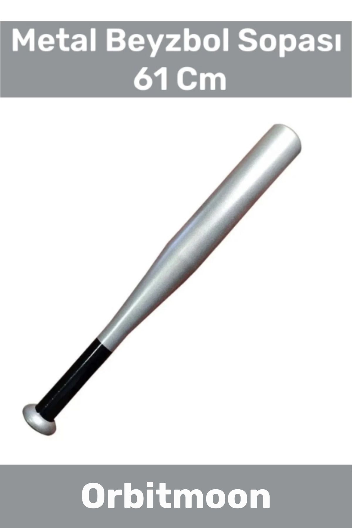 Orbitmoon Premium Üretim Kaliteli Kırılmaz Metal Baseboll Beyzbol Sopası 61 Cm