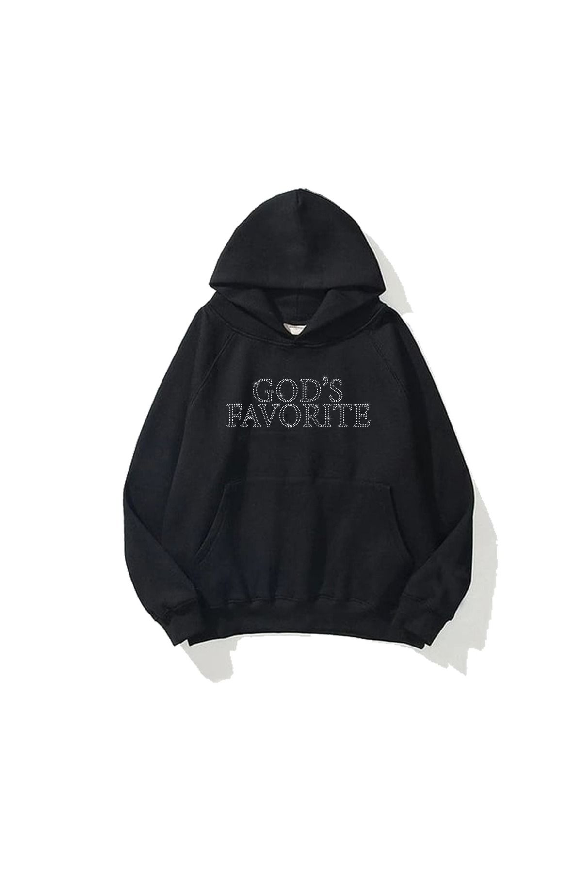 JANSO GROUP -Unisex  GOD'S FAVORITE Taş Baskılı Sweatshirt