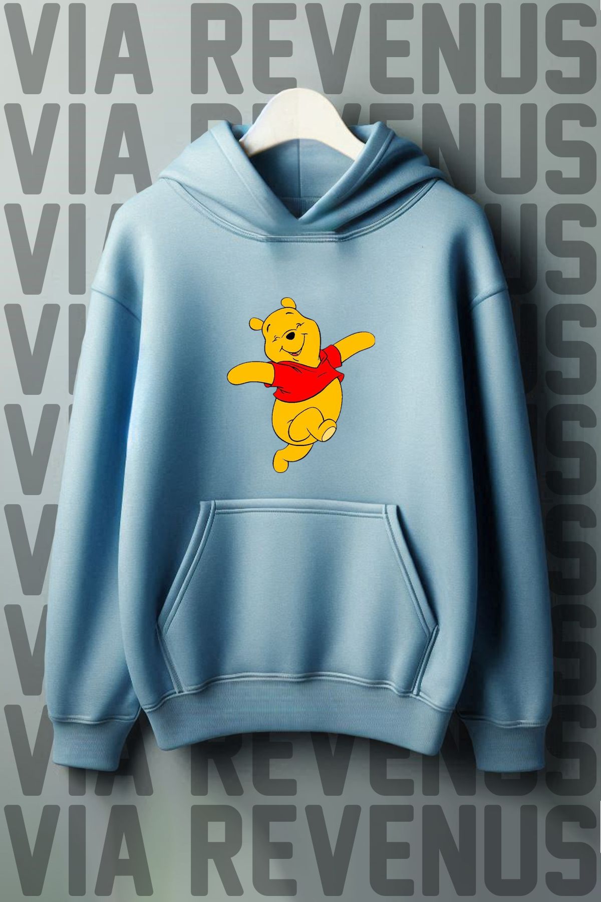 Vordevia Winnie The Pooh Baskılı Kapüşonlu Sweatshirt