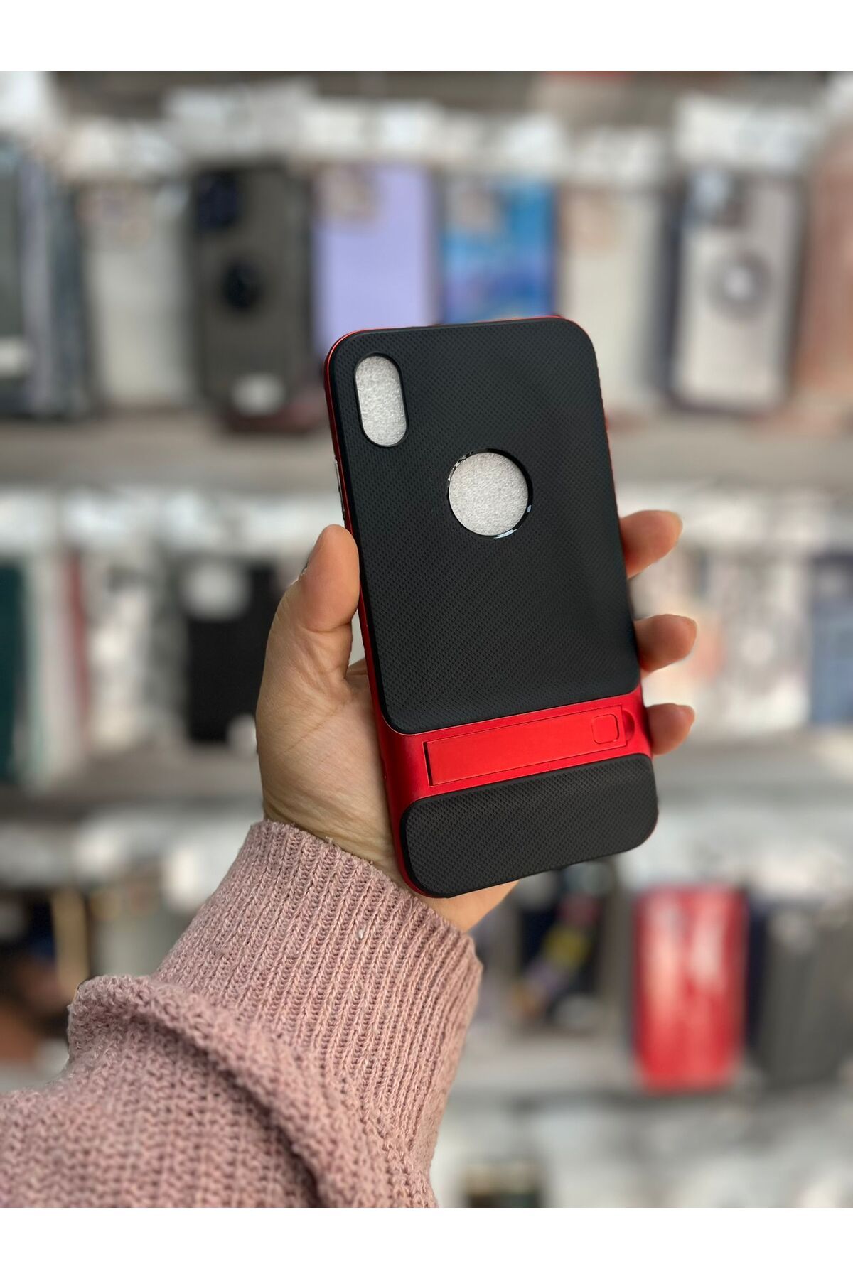 TECNOTREND APPLE İPHONE XS MAX STANDLI VERUS-SİLİKON KAPAK