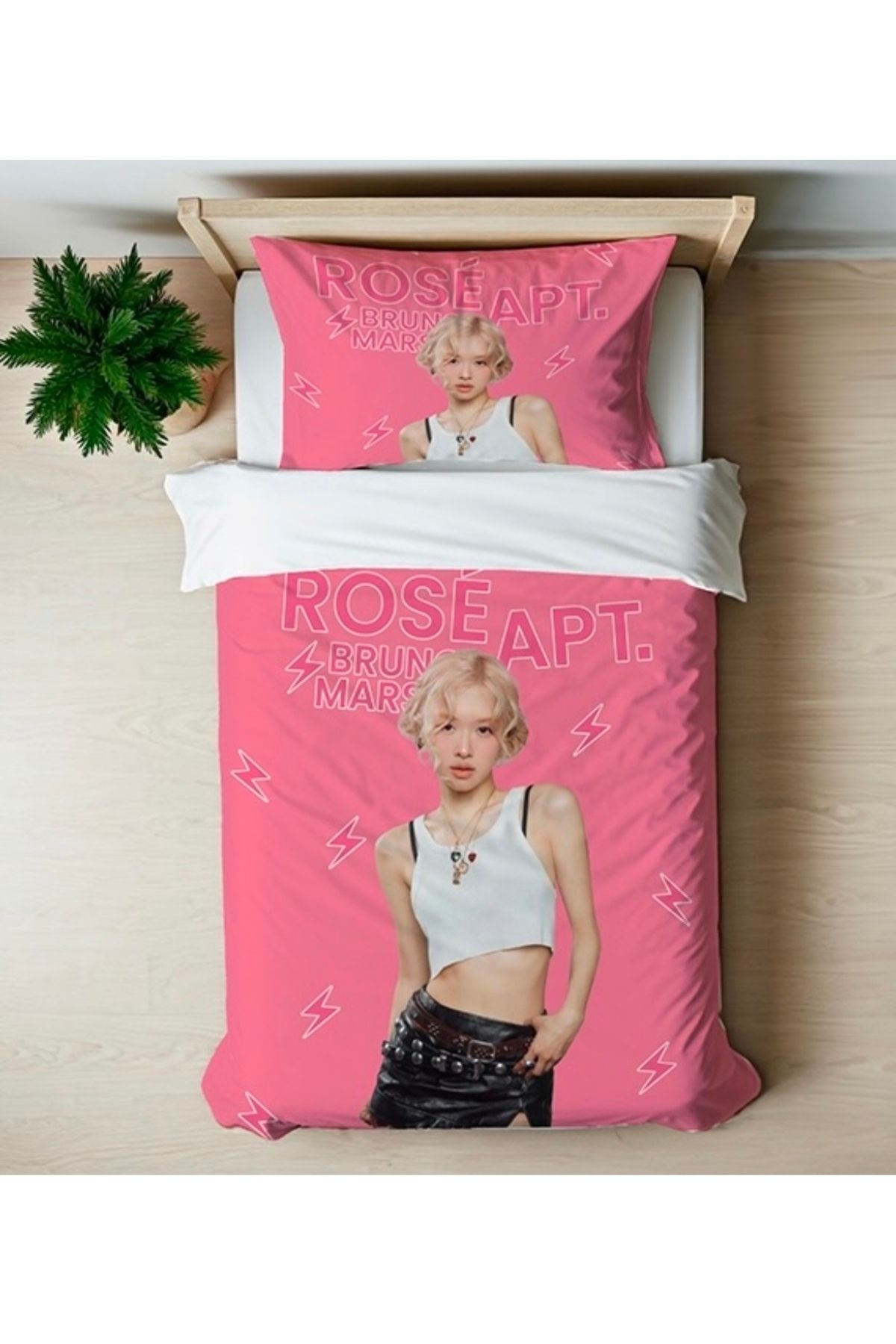 Home Nevresimhome Rose bts tek kişilik nevresim takımı