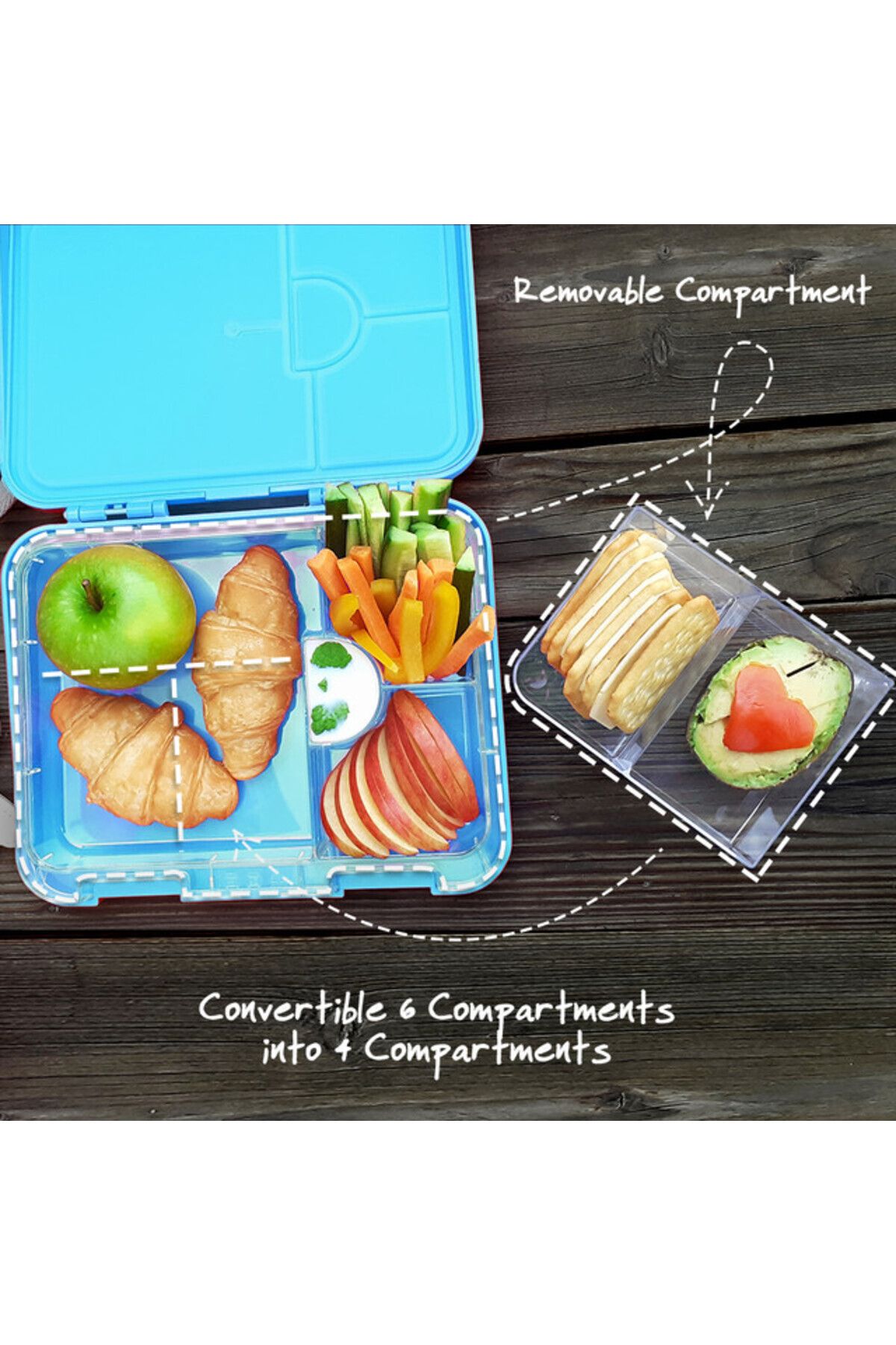 Eazy Kids-Eazy Kids Bento Boxes wt Insulated Lunch Bag Combo - Jawsome Shark Blue 3