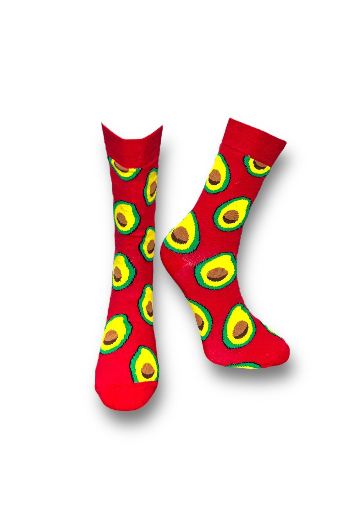 Mevo-5 Pcs Unisex Stretchy Game Console Bbq and Fruit Pattern Mixed Color Breathable Socket Socks 5