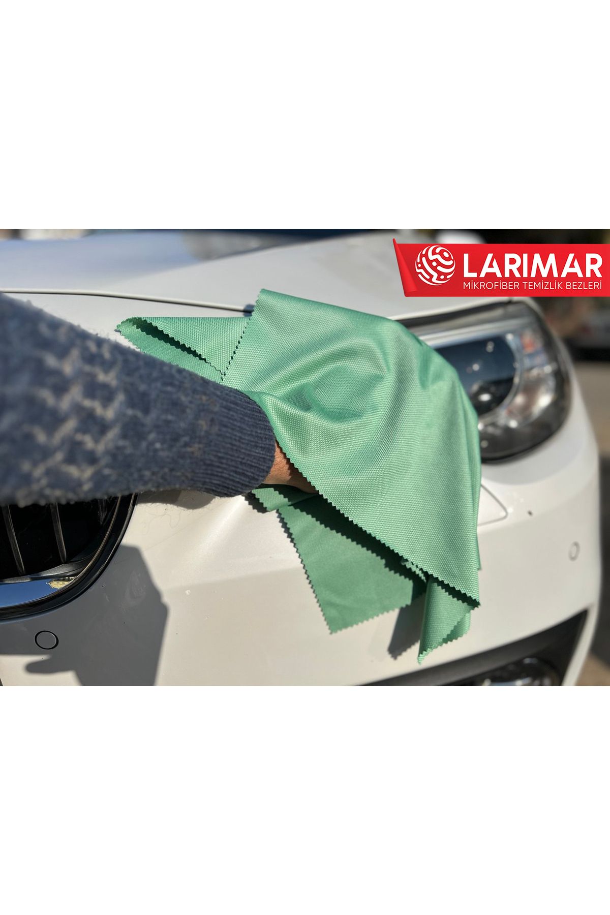 Larimar 2 ADET OTOMOBİL VE ARAÇLARINIZ İÇİN MİKROFİBER PARMAK İZİ SU LEKELERİ TEMİZLEME BEZİ