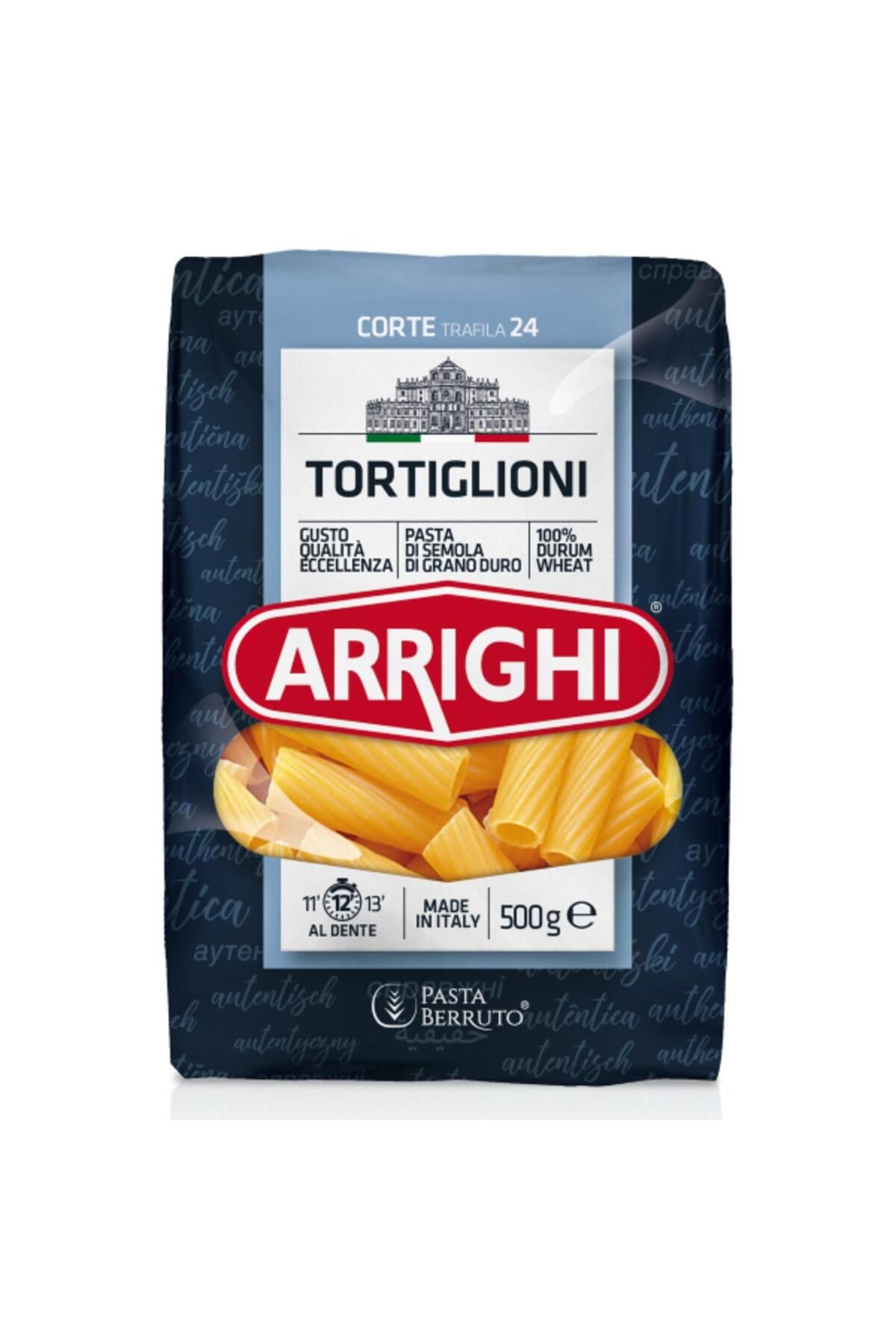 ARRIGHI Tortiglioni Kalın Kesme Makarna İtalyan Makarnası 500 g e