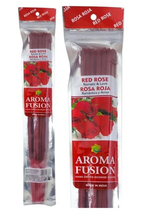 NAHAMİS TRADE 15 ' li Aroma Fusion Red RoseÇubuk Vegan Tütsü 28 cm