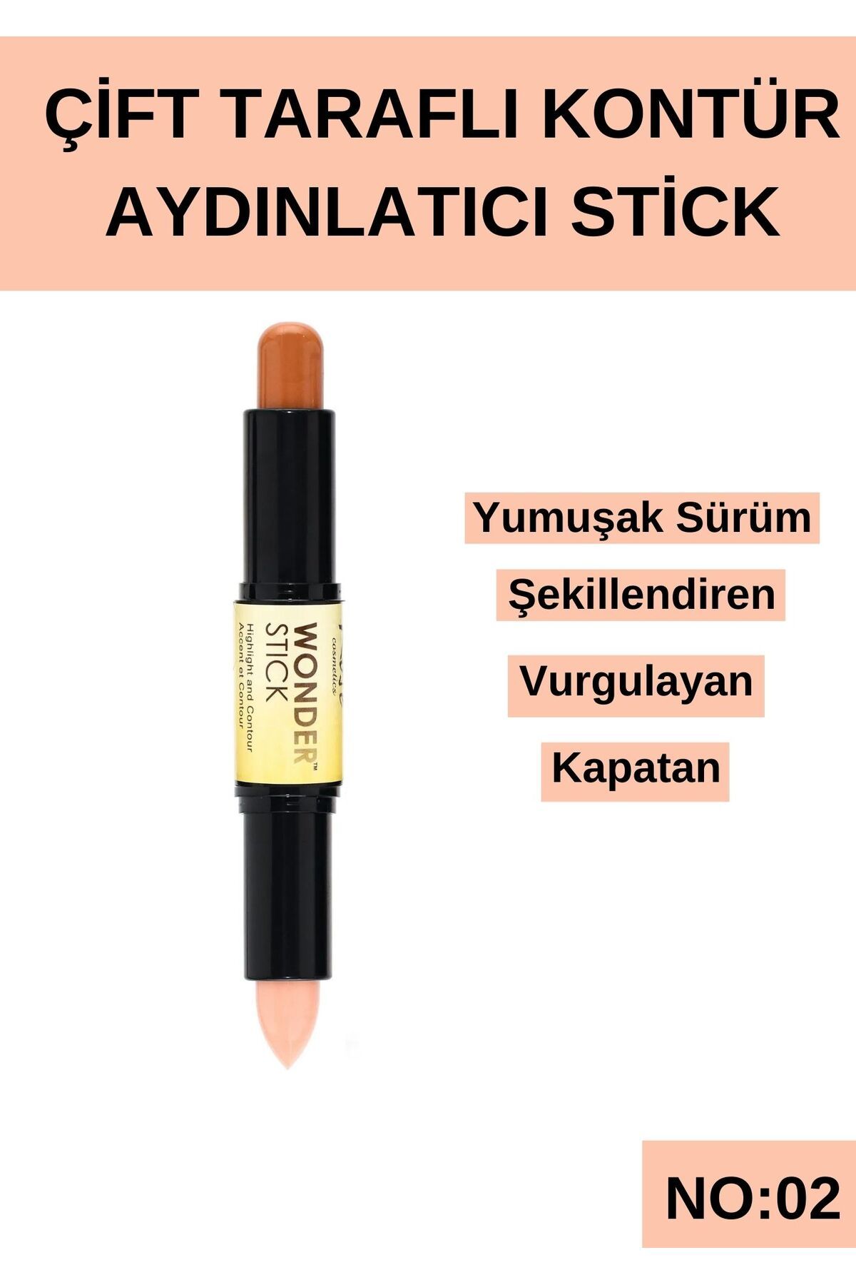 SETBEAUTY Çift Taraflı Kontür Aydınlatıcı Stick