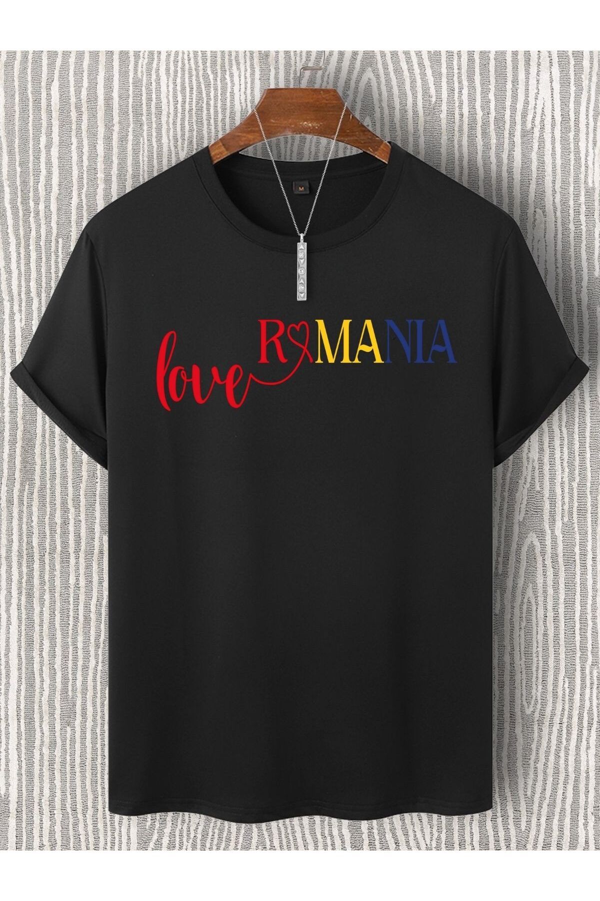 lepiska Love Romania Tişört | Love Romania T-Shirt | Tricou Love Romania – %100 Cotton - Unisex