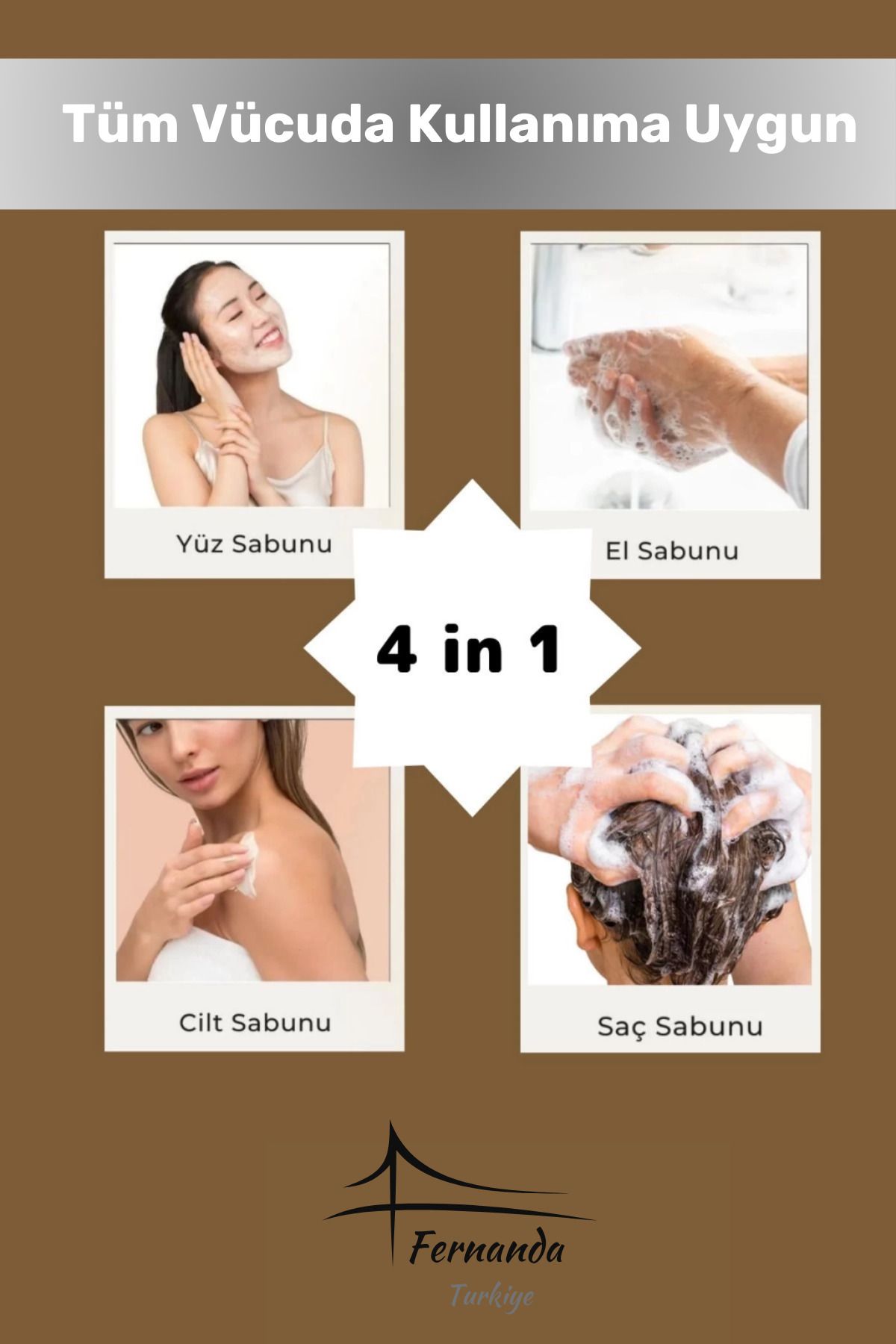 Fernanda-Luxury 100% Natural Organic Tea Tree Soap Hand Face Hair Body Skin Original Herbal 120 g - 1 Piece 5