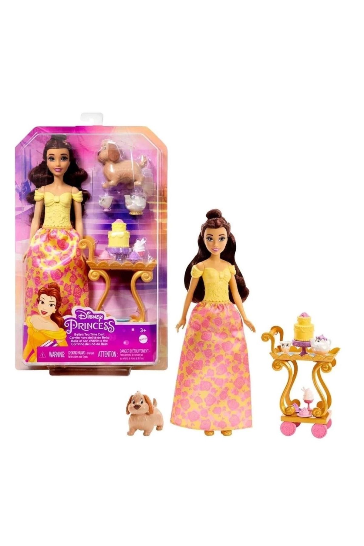 TWOX Çocuk HLW19 Disney Prenses Belle ile Çay Saati Oyun Seti