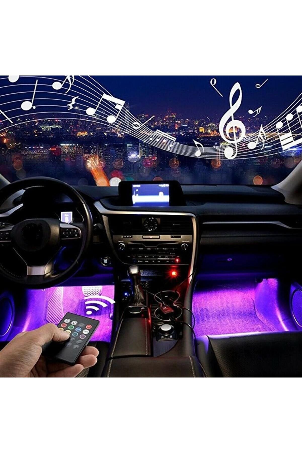 Teknotik-Mercedes Gls Model648 - Compatible Car Interior Lamp, 12 Led Music Sensitive under Foot 3