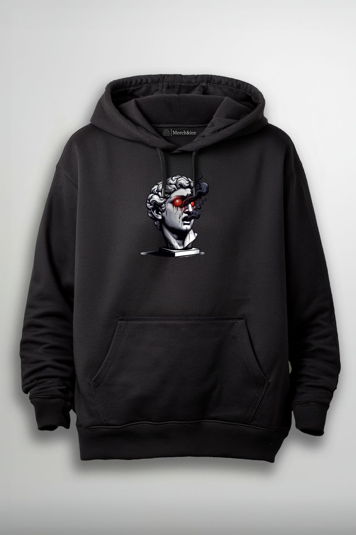 Merch&ice Kırmızı Gözlü Sanat Eseri Baskılı Unisex Sweatshirt