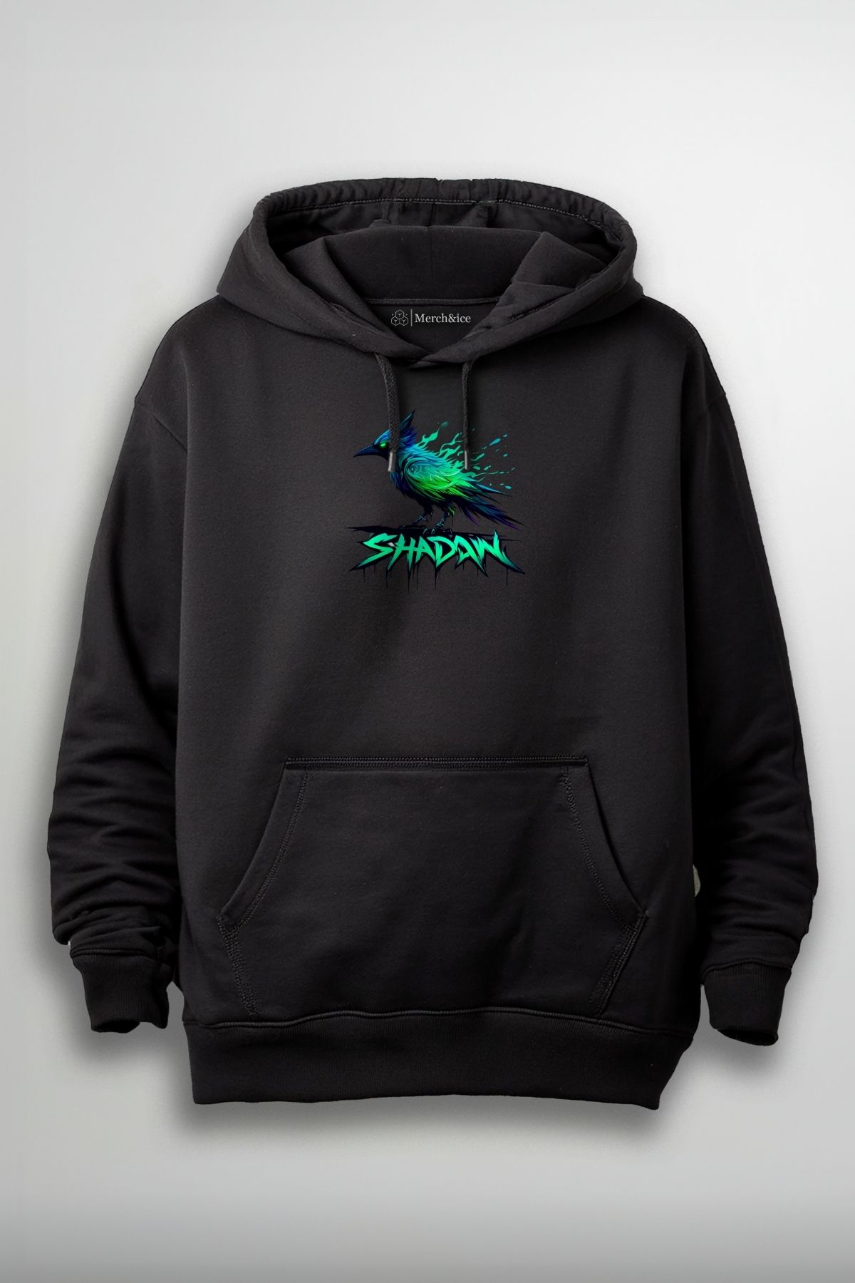 Merch&ice Shadow Neon Bird Baskılı Unisex Sweatshirt