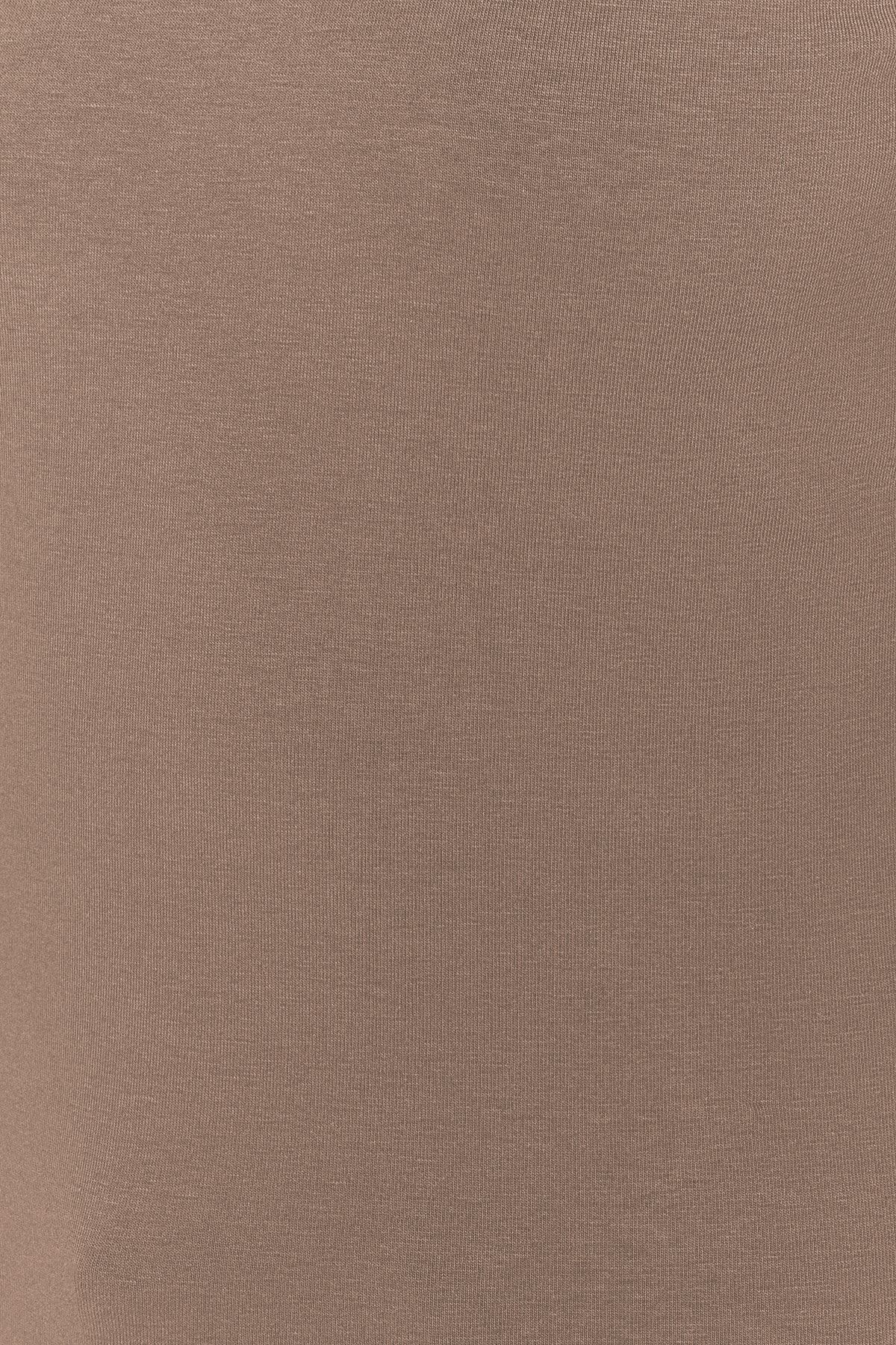 Trendyol Collection-Mink*001 – elastické bavlněné tílko s výstřihem, na tělo, Twoss23Al00069 9