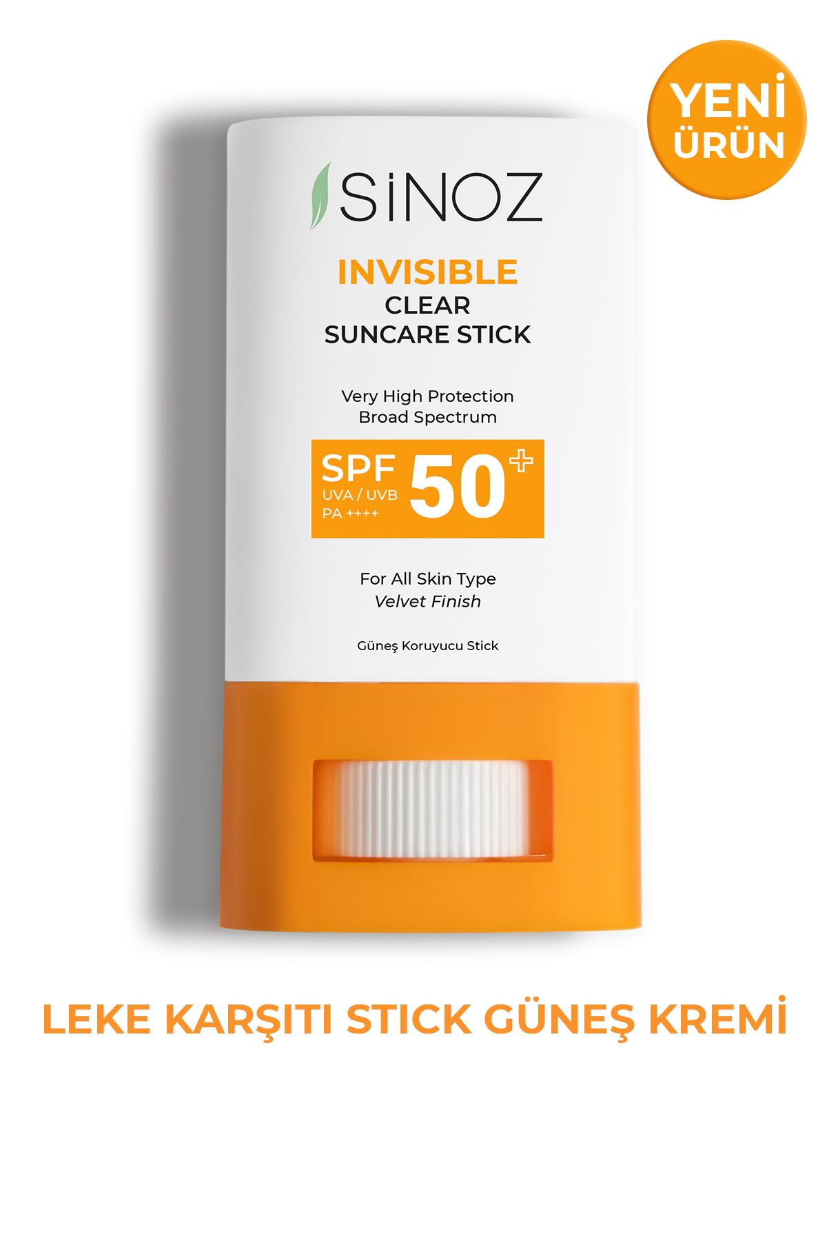 SİNOZ-Sinoz Invisible Clear Suncare Stick SPF 50+-Moisturizing and Soothing High Protection Transparent 1