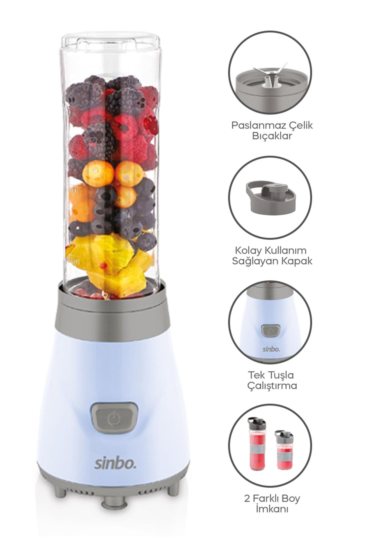Sinbo-Blue Shb-3150 Smoothie Blender Set 2