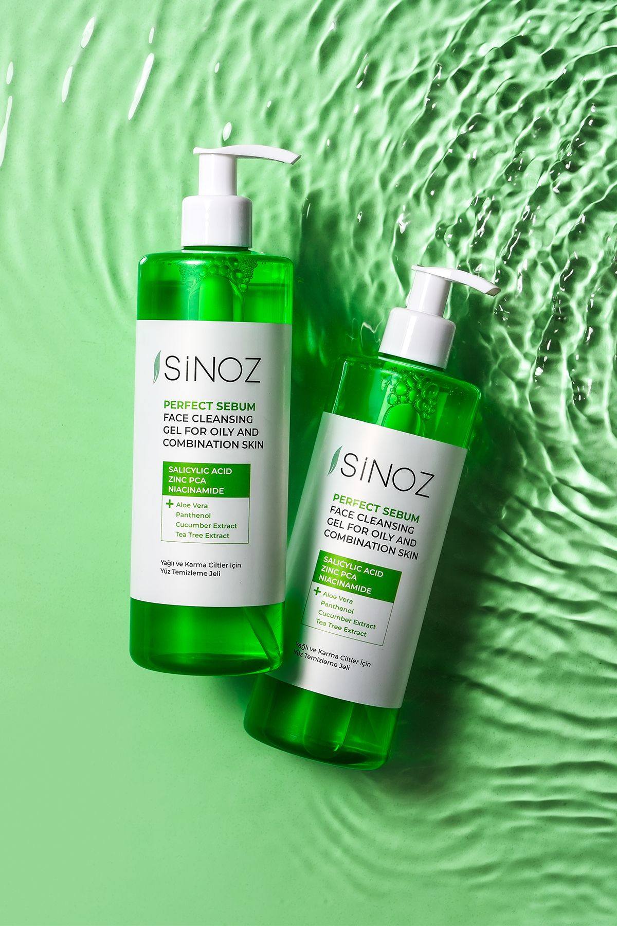 SİNOZ-Perfect Sebum Balancing Gesichtsreinigungsgel 400 ml für fettige Mischhaut 6