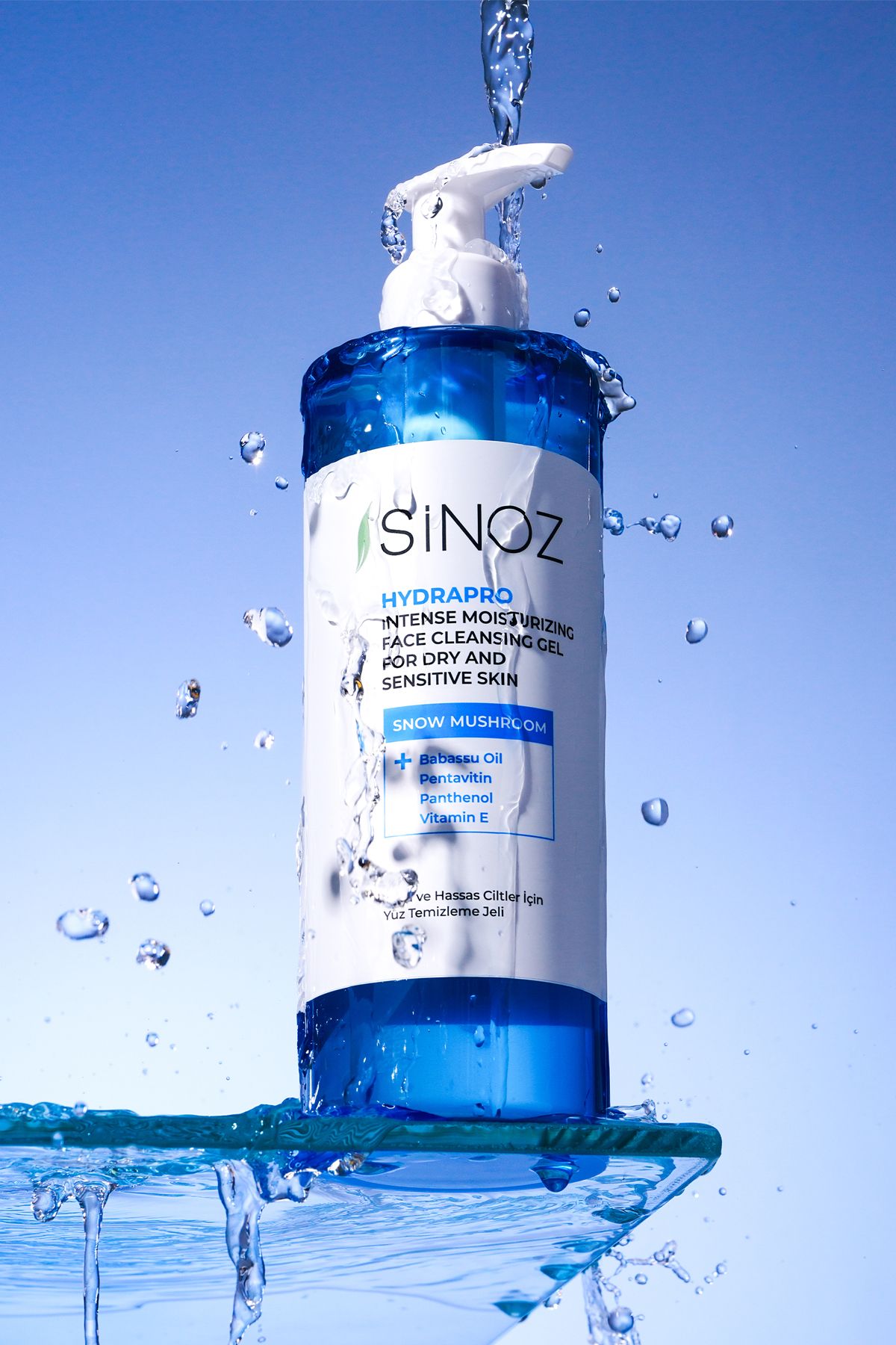 SİNOZ-Hydrapro čistiaci gél na tvár pre suchú a citlivú pleť 400 ml 6
