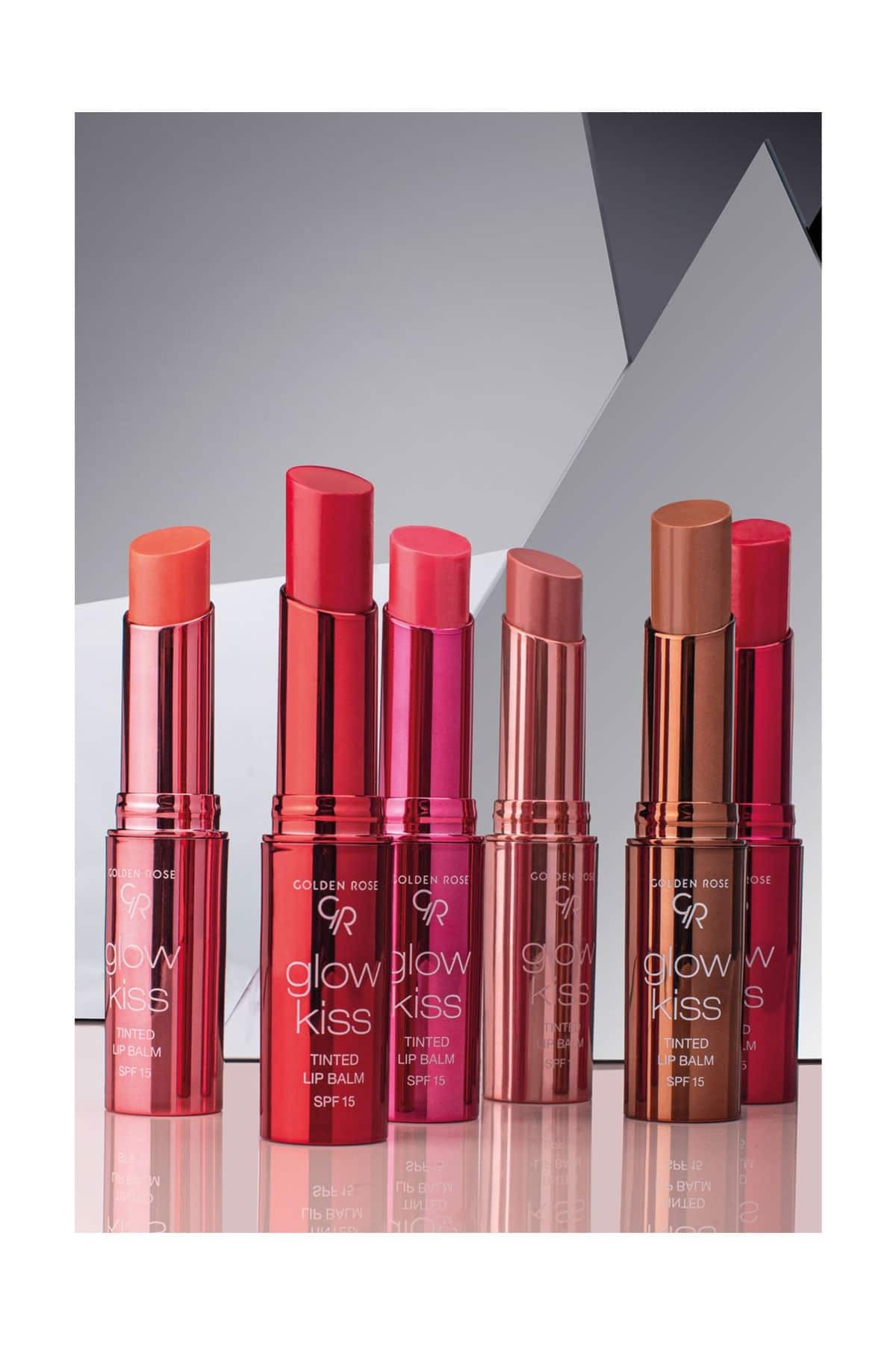 Golden Rose-Glow Kiss Tinted Lip Balm - 04 Peach Shake Colored Lip Moisturizer - 8691190440817 6
