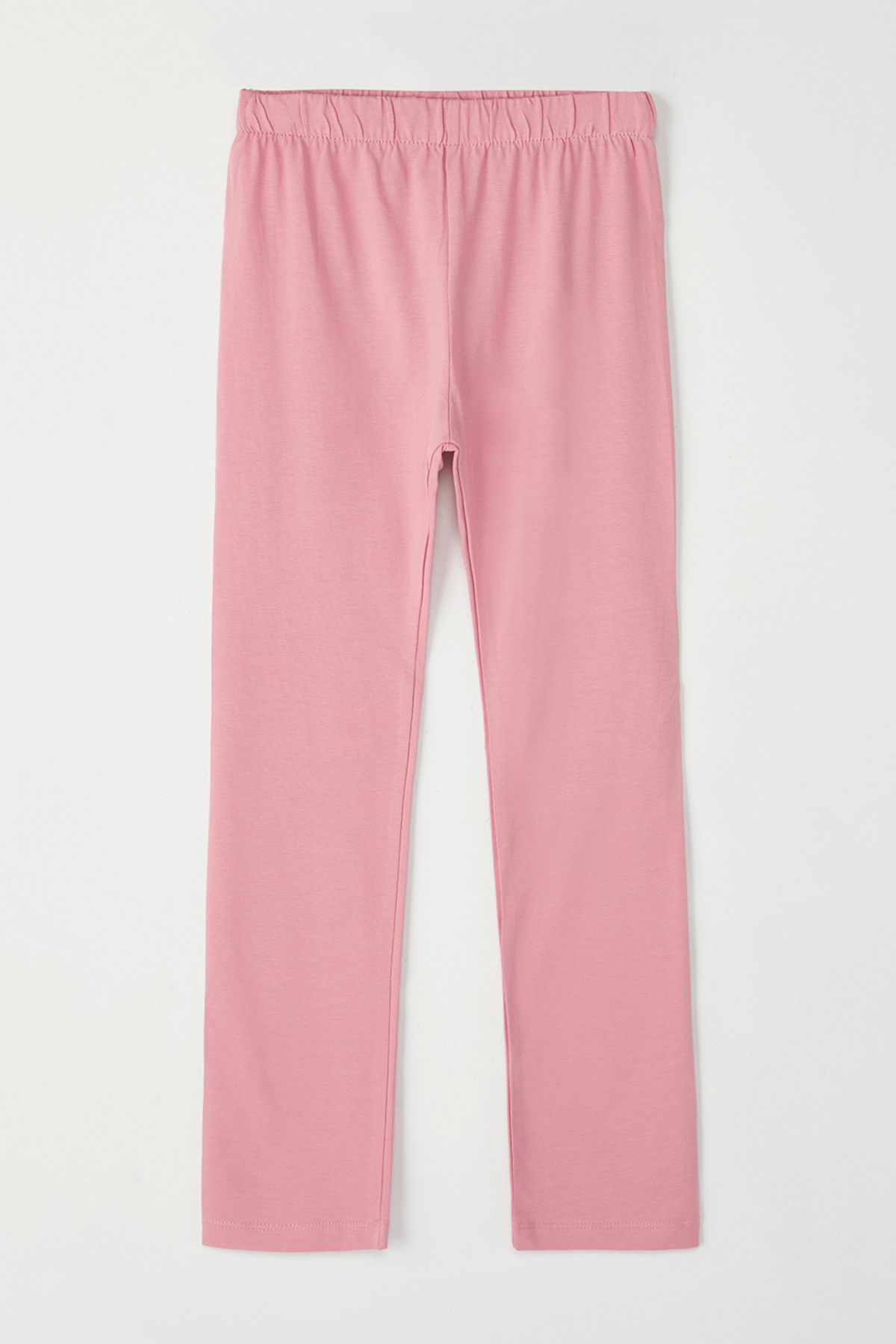 TRENDYOLKIDS-Black-Powder-Dusty Rose-Dark Pink-Burgundy 5-Piece Cotton Girls' Knitted Leggings Tkdss25Ta00000 3