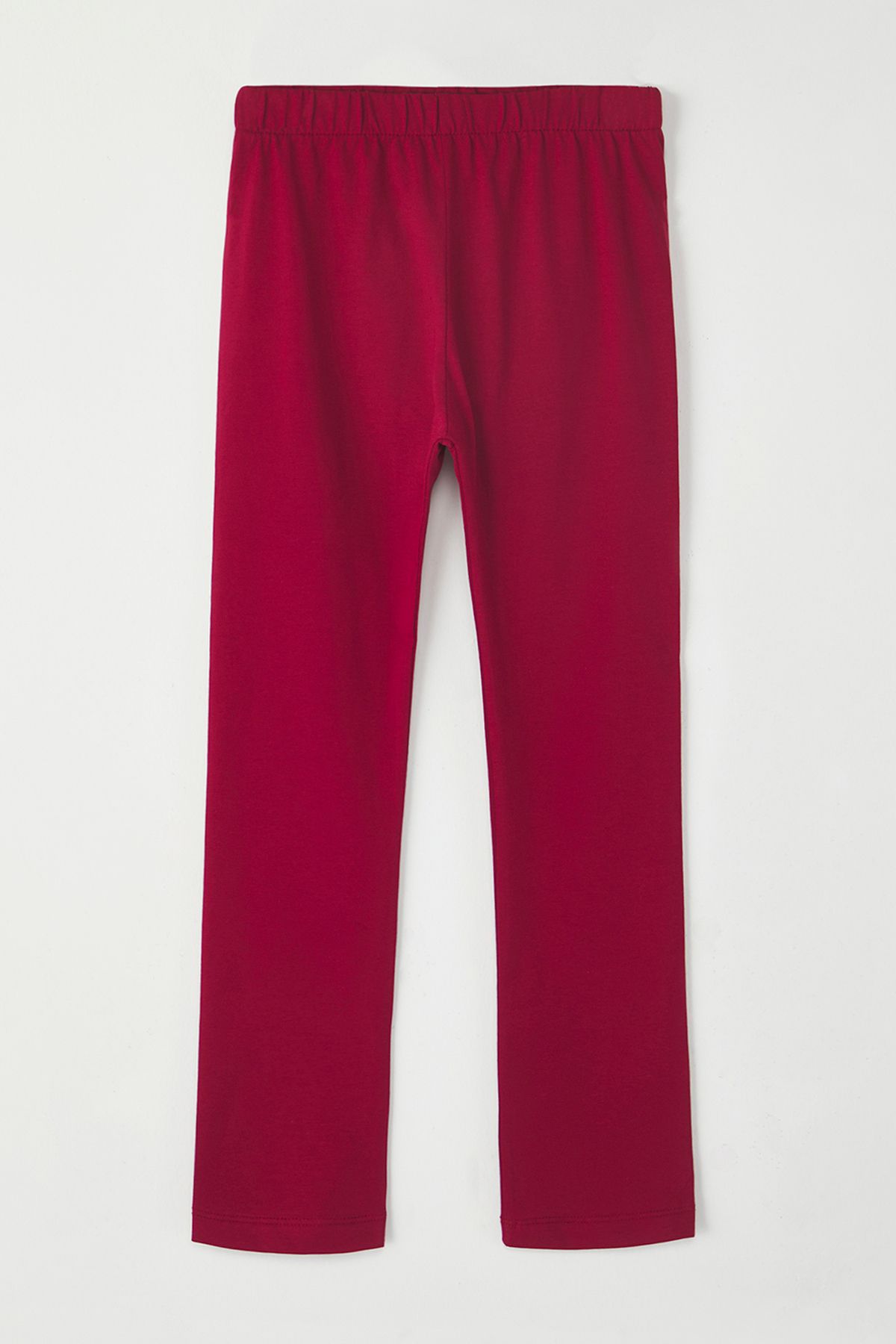 TRENDYOLKIDS-Black-Powder-Dusty Rose-Dark Pink-Burgundy 5-Piece Cotton Girls' Knitted Leggings Tkdss25Ta00000 2