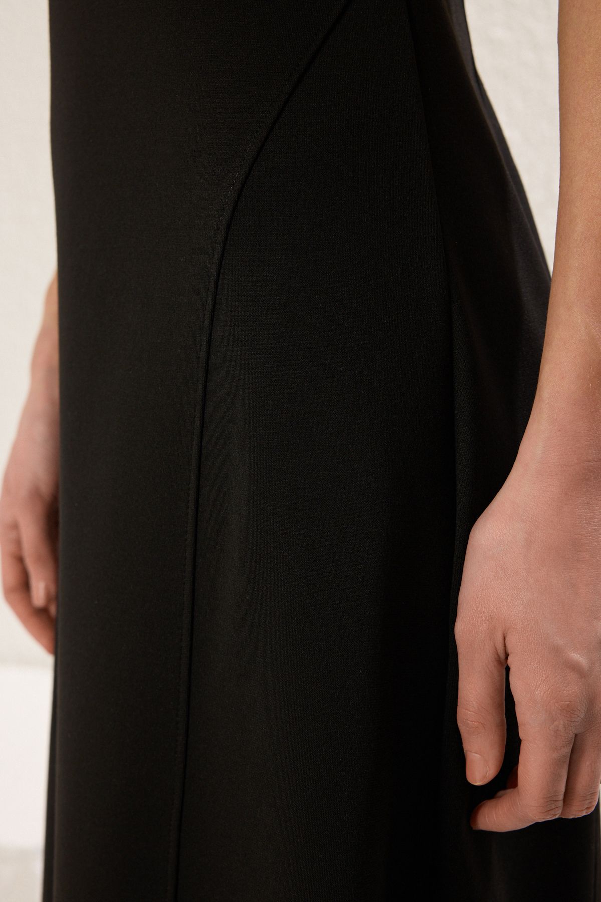 Trendyol Modest-Schwarzes gestricktes Unterwäsche-/Futterkleid TCTSS25EB00045 4