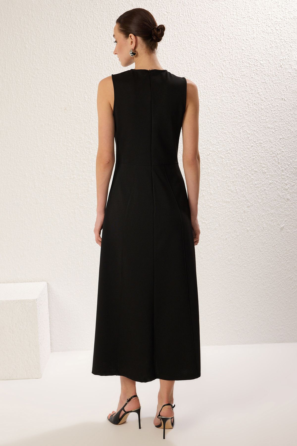 Trendyol Modest-Schwarzes gestricktes Unterwäsche-/Futterkleid TCTSS25EB00045 5