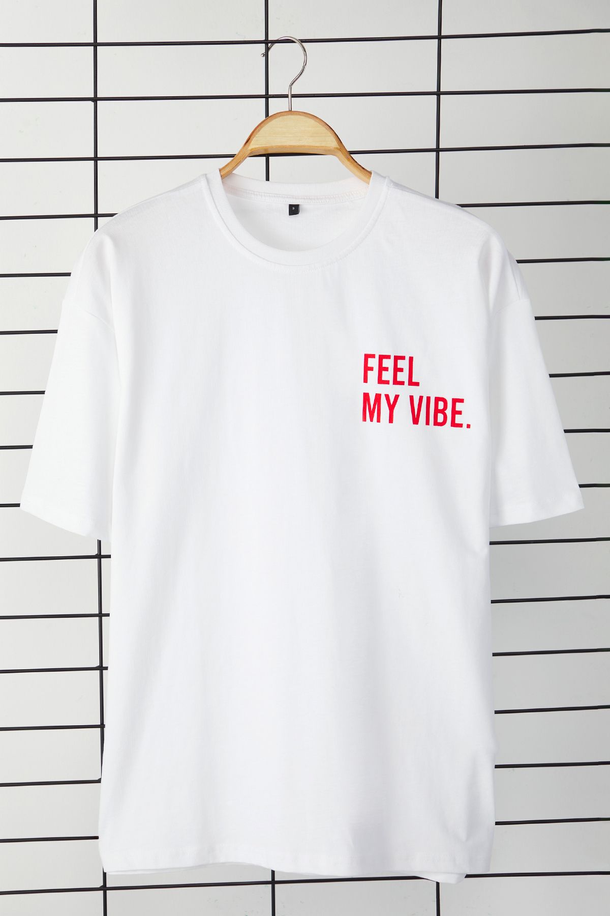 Trendyol Collection-Λευκό μπλουζάκι Oversize/Wide Cut Slogan με στάμπα 100% βαμβάκι 2