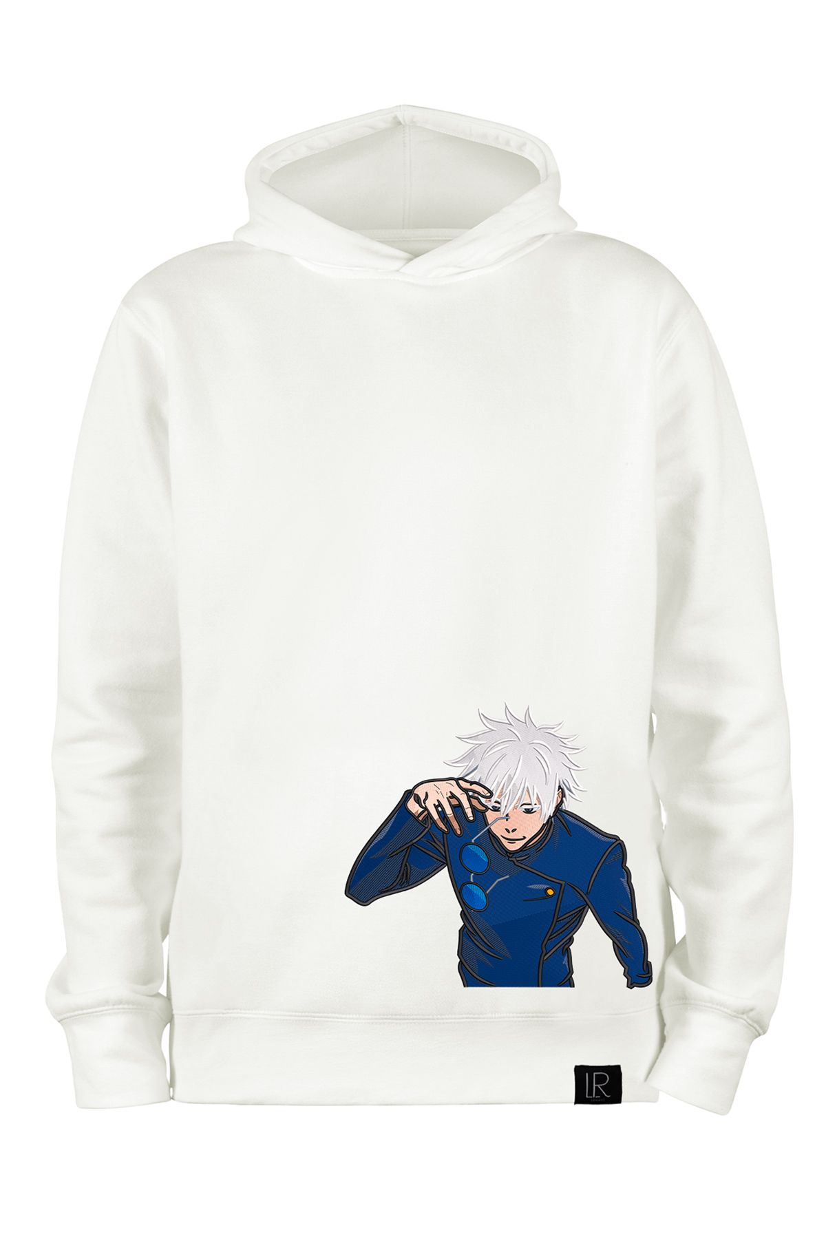 Loviras Gojo Satoru Hoodie – Jujutsu Kaisen Anime Tasarım, Oversize Unisex Sweatshirt, Yüksek Kalite