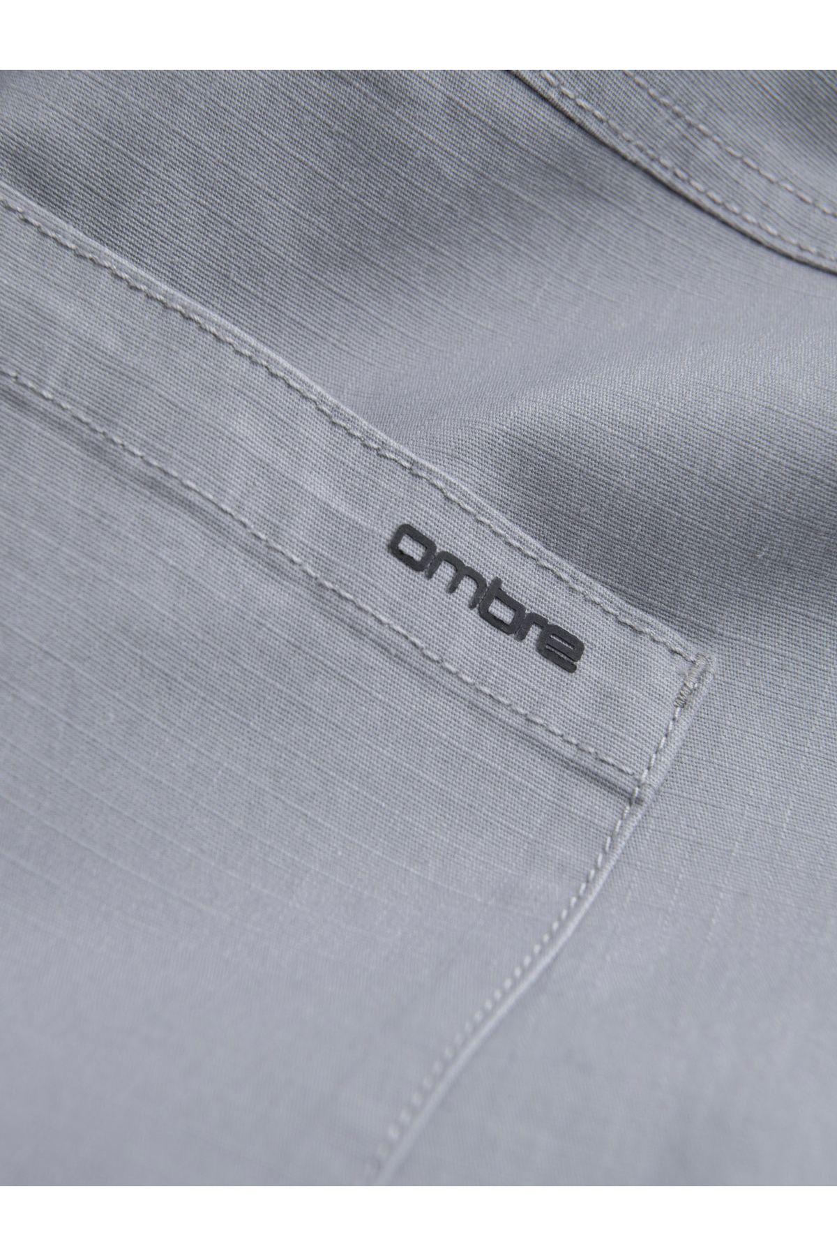 OMBRE-Men's JOGGER pants with stand-off and zippered cargo pockets - light grey V8 OM-PAJO-0135 S 9