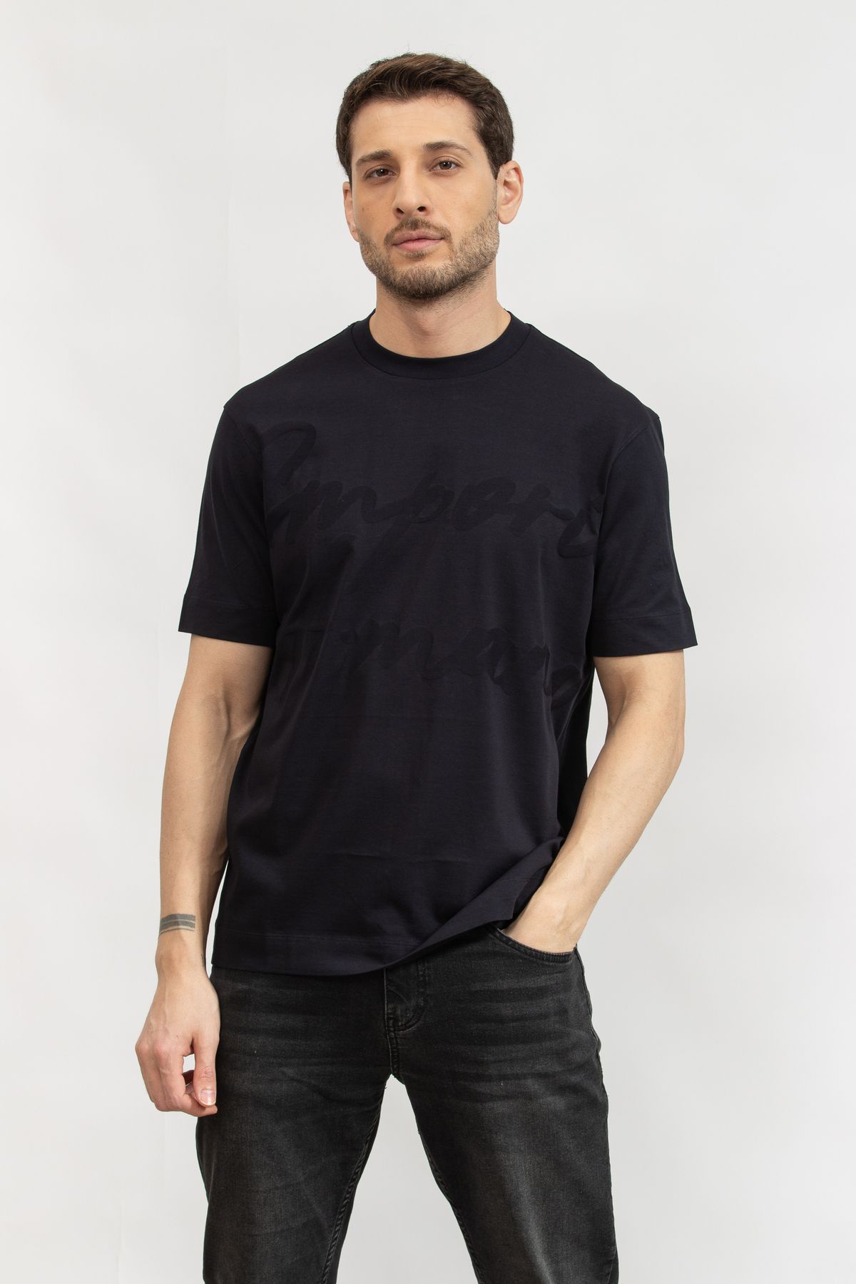 Emporio Armani Erkek Bisiklet Yaka T-Shirt