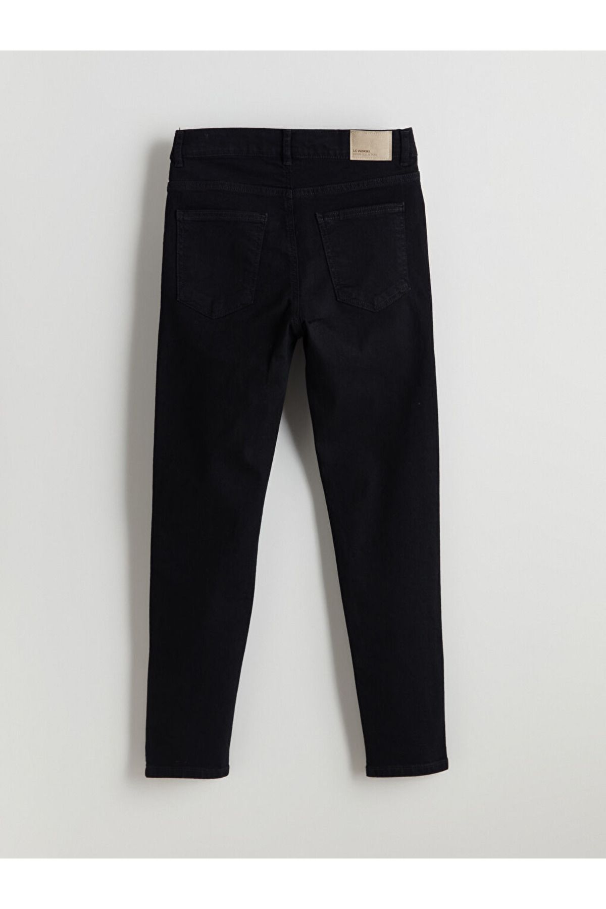 LC Waikiki-Black Boy's Jeans Trousers with Adjustable Elastic Waist 2