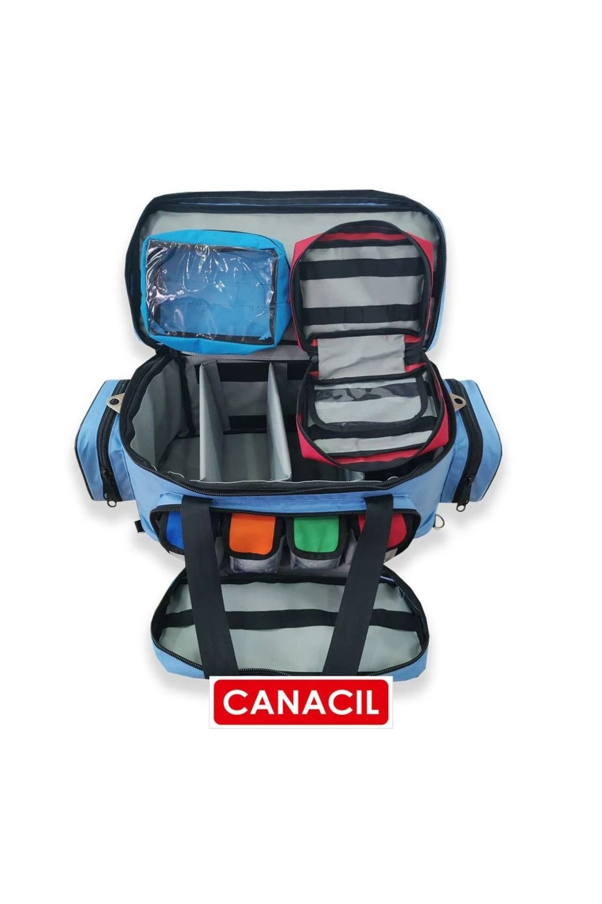 CANACIL 63 Cm Travma Çantası - Saks Mavi - CANACIL - MAHİR Serisi