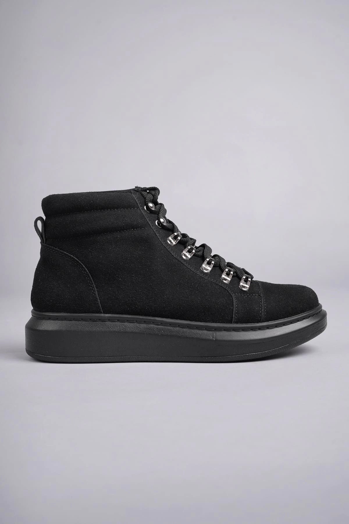 POLEXP-Tb206 Ottawa Lace-Up Suede Men's Daily Sports Boots St - Black 4